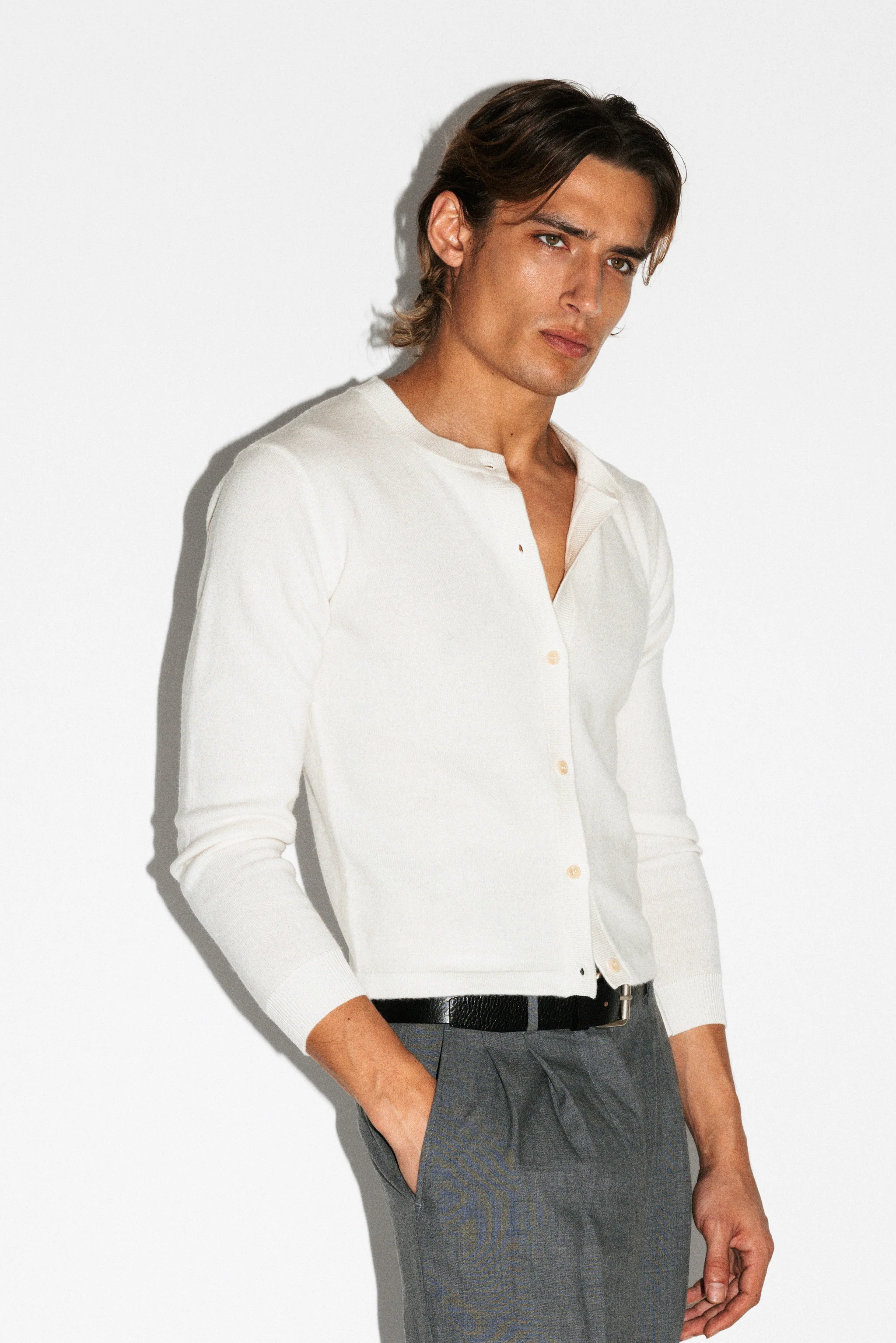 Almont Slim Crew Cardigan - Image 10