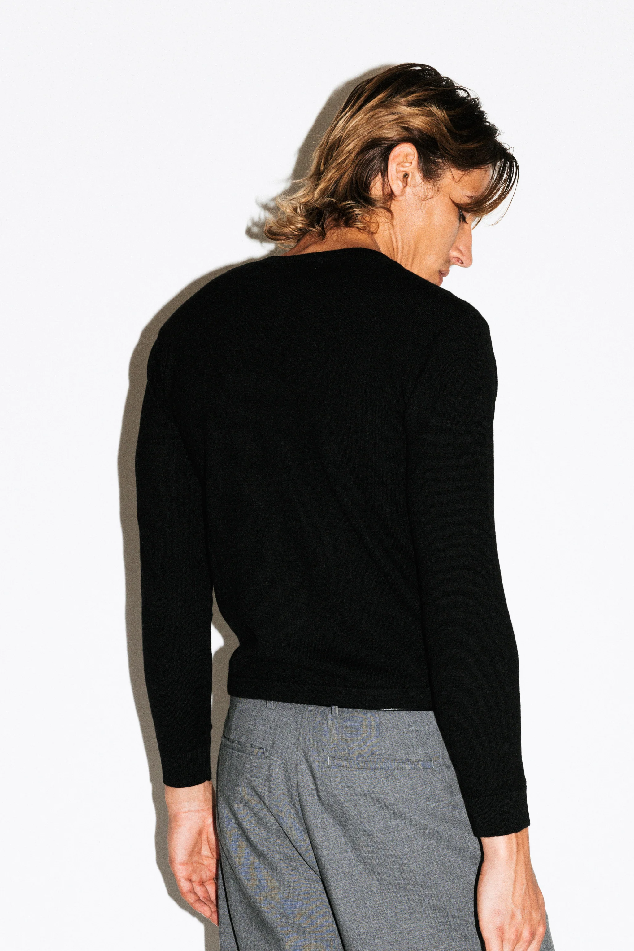 Almont Slim Crew Cardigan - Image 3