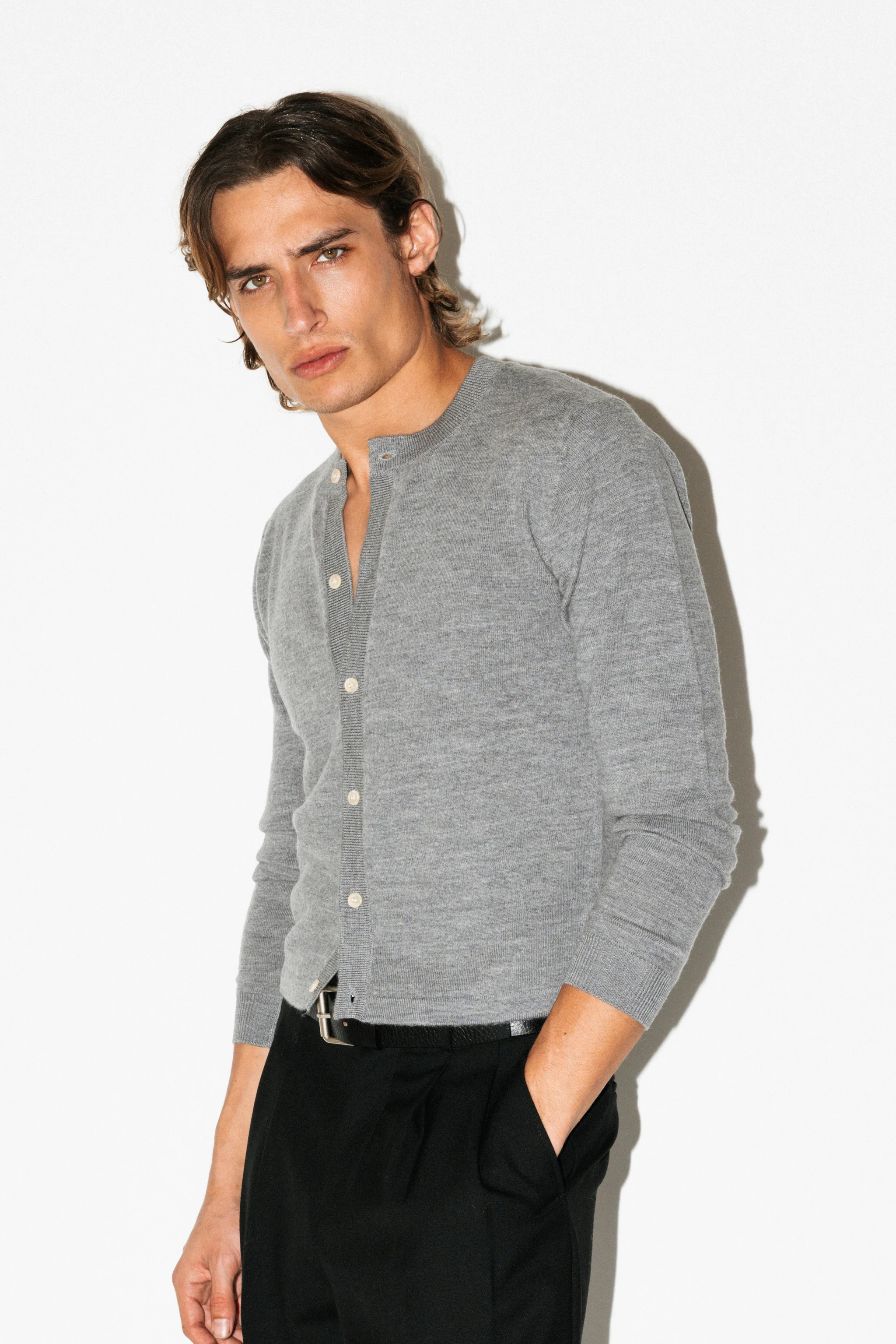 Almont Slim Crew Cardigan - Image 6