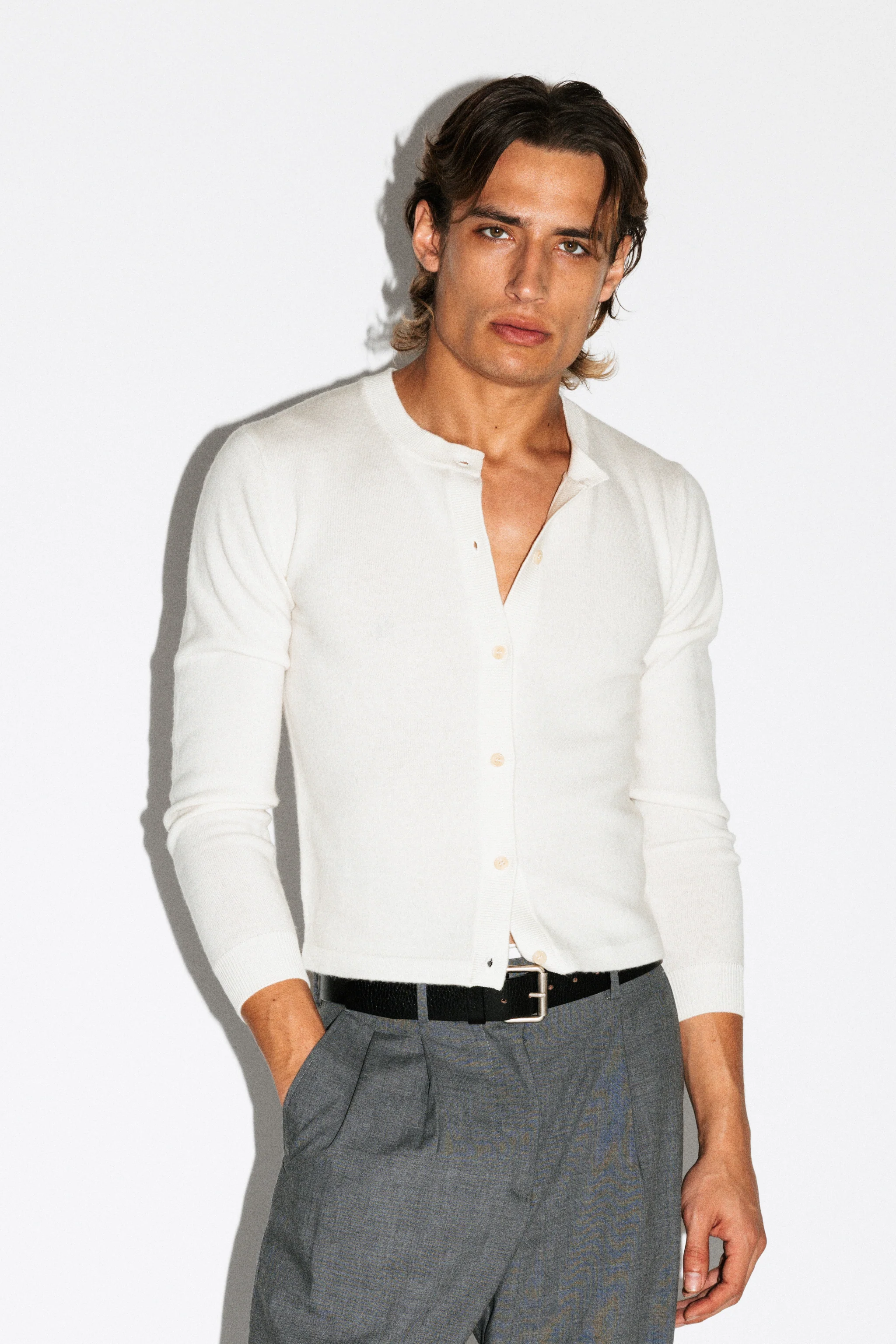 Almont Slim Crew Cardigan - Image 9