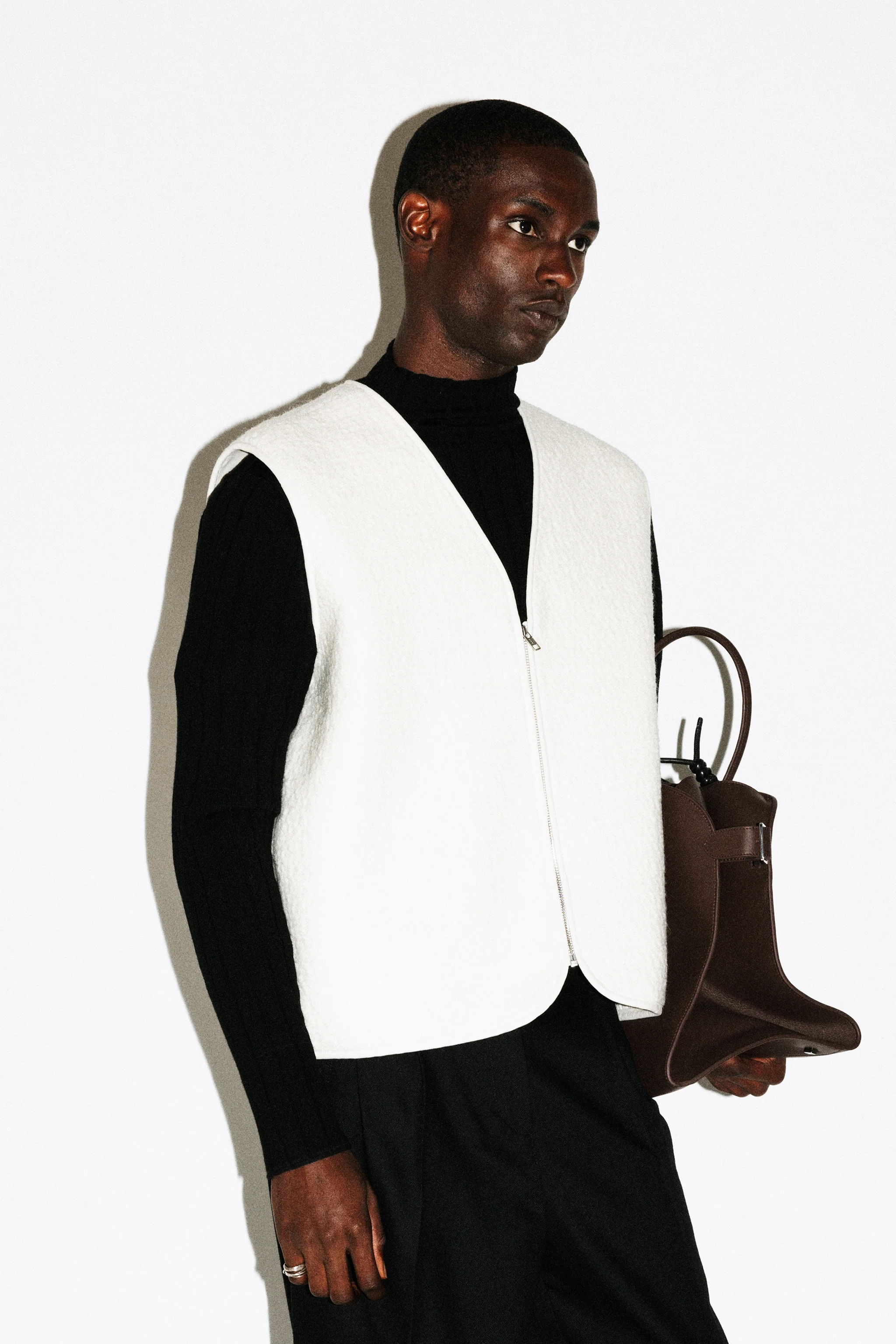 Alta Textural Teddy Gilet - Image 6