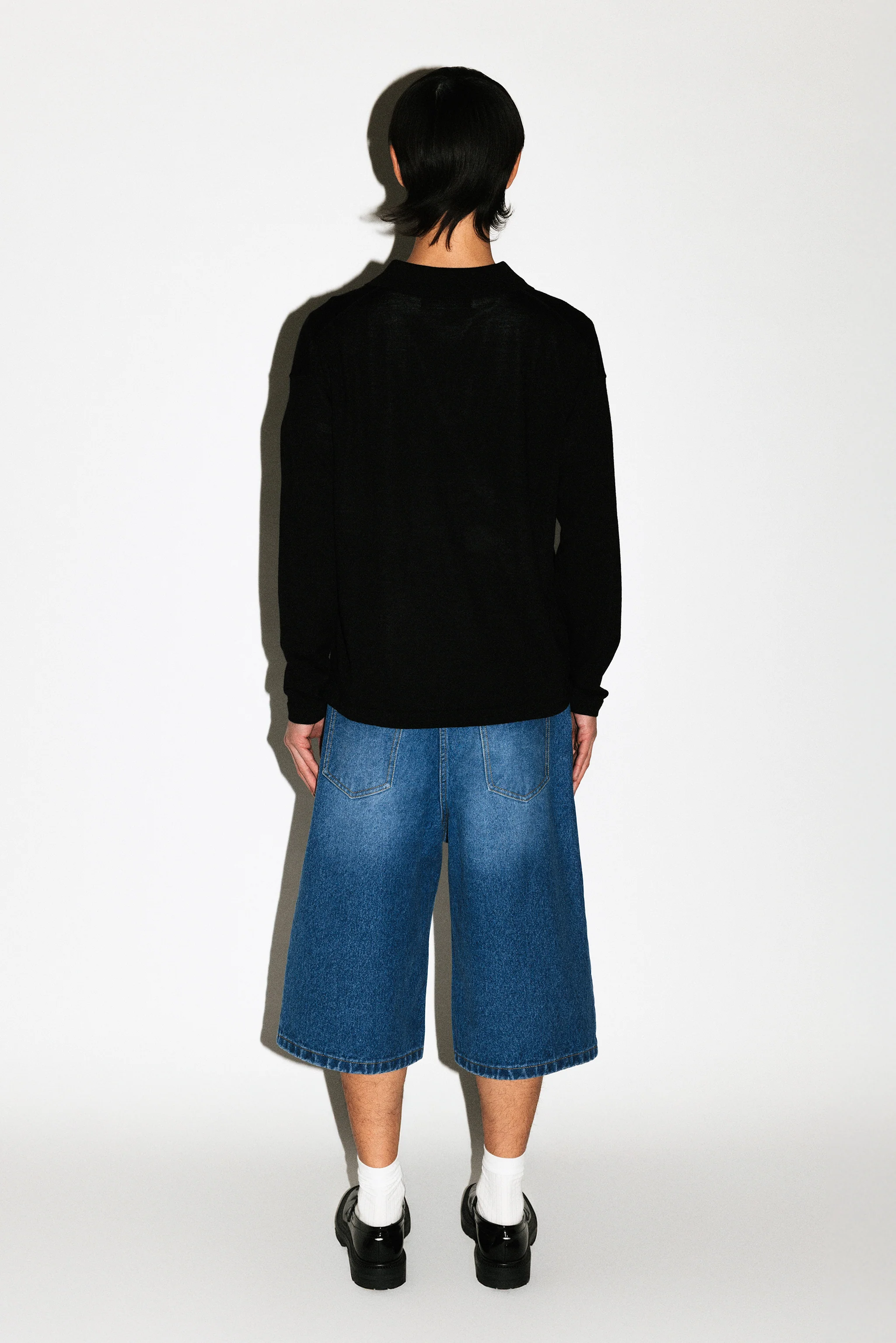 Baxter Wide-Leg Denim Shorts - Image 4