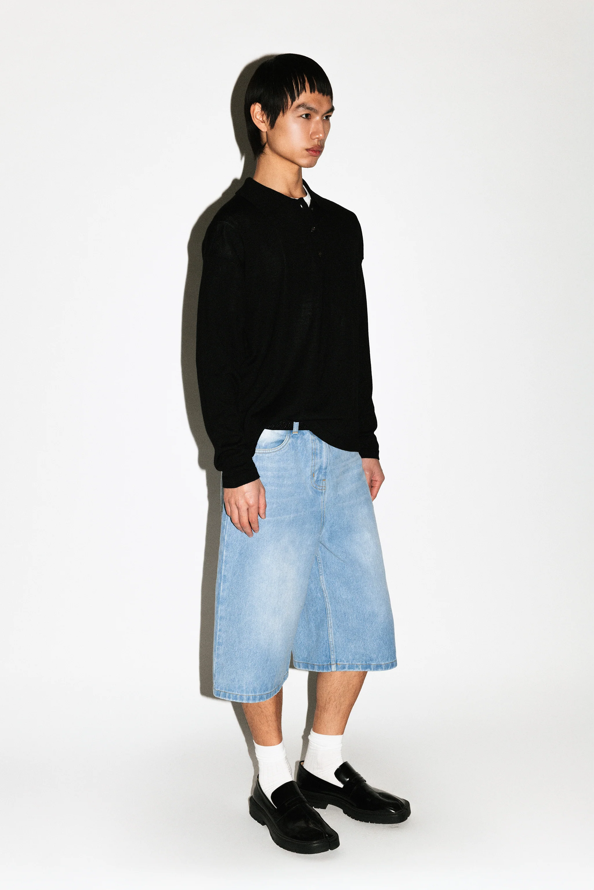Baxter Wide-Leg Denim Shorts - Image 6