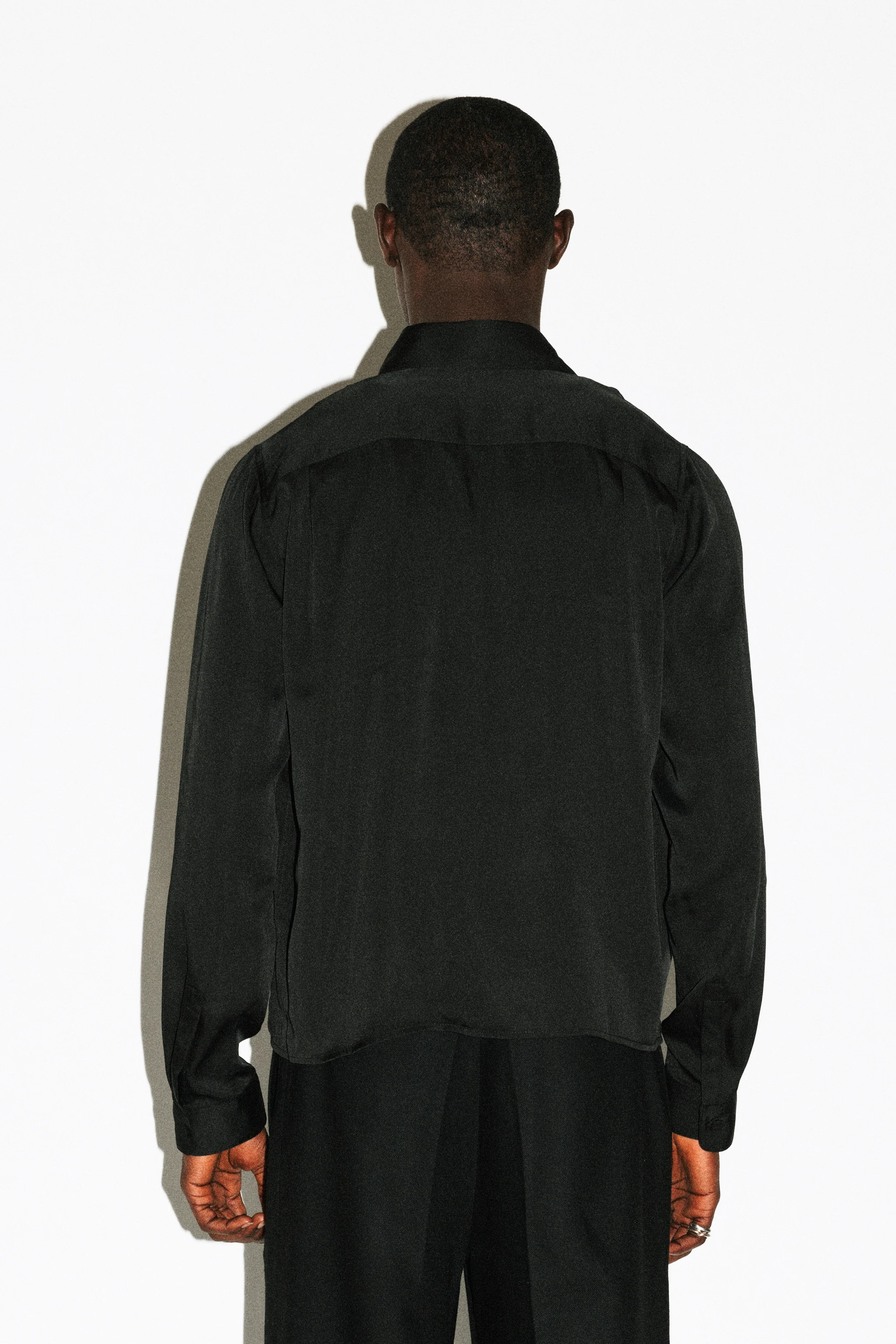 Bedford Fluid Gloss Satin Shirt - Image 5