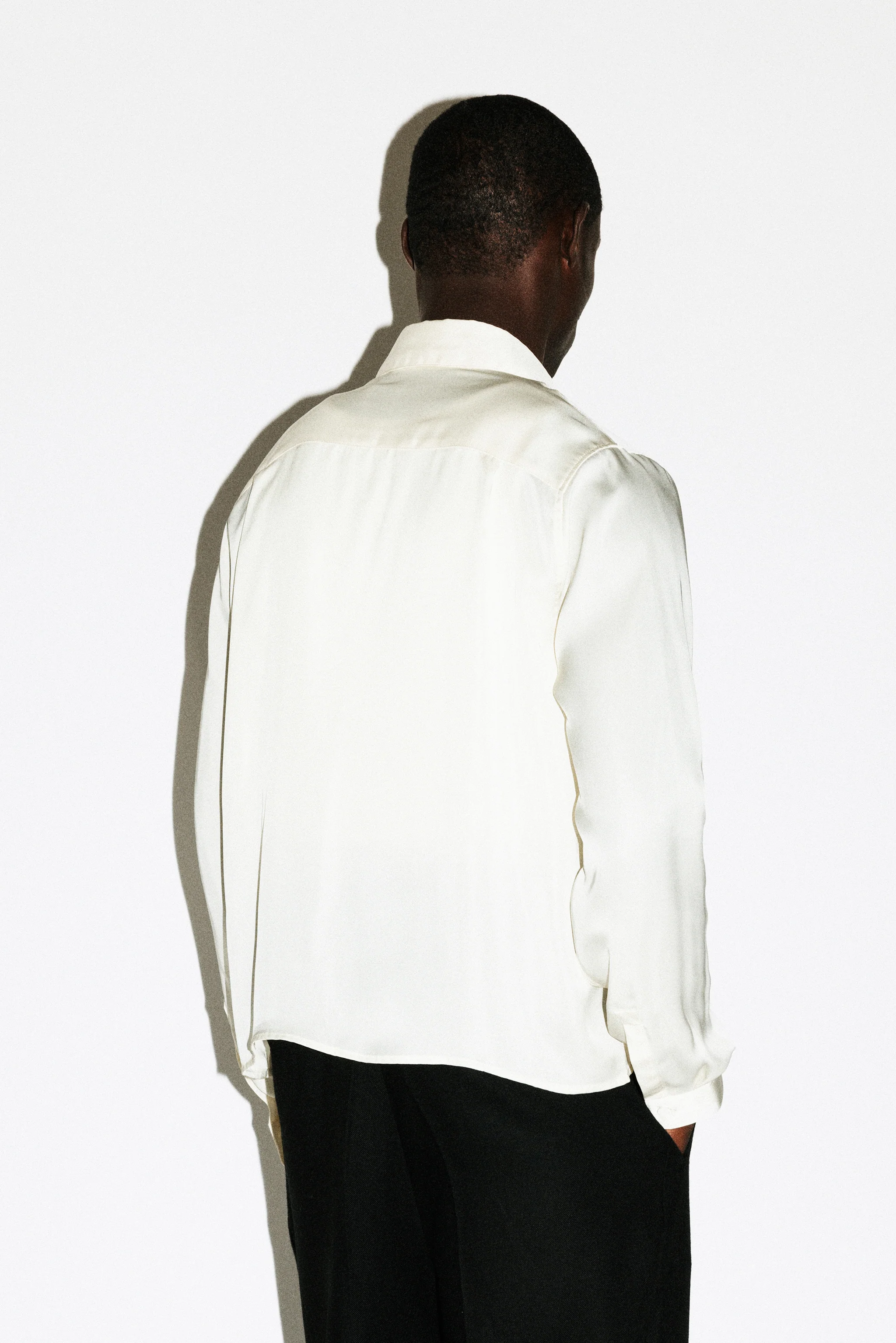 Bedford Fluid Gloss Satin Shirt - Image 9