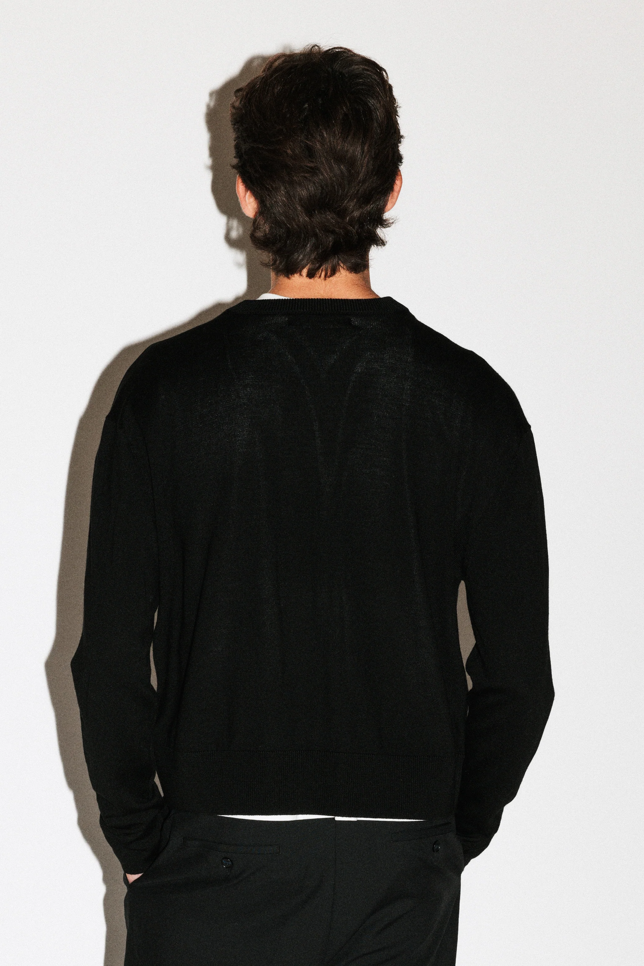 Clinton Low V-Neck Merino Sweater - Image 4