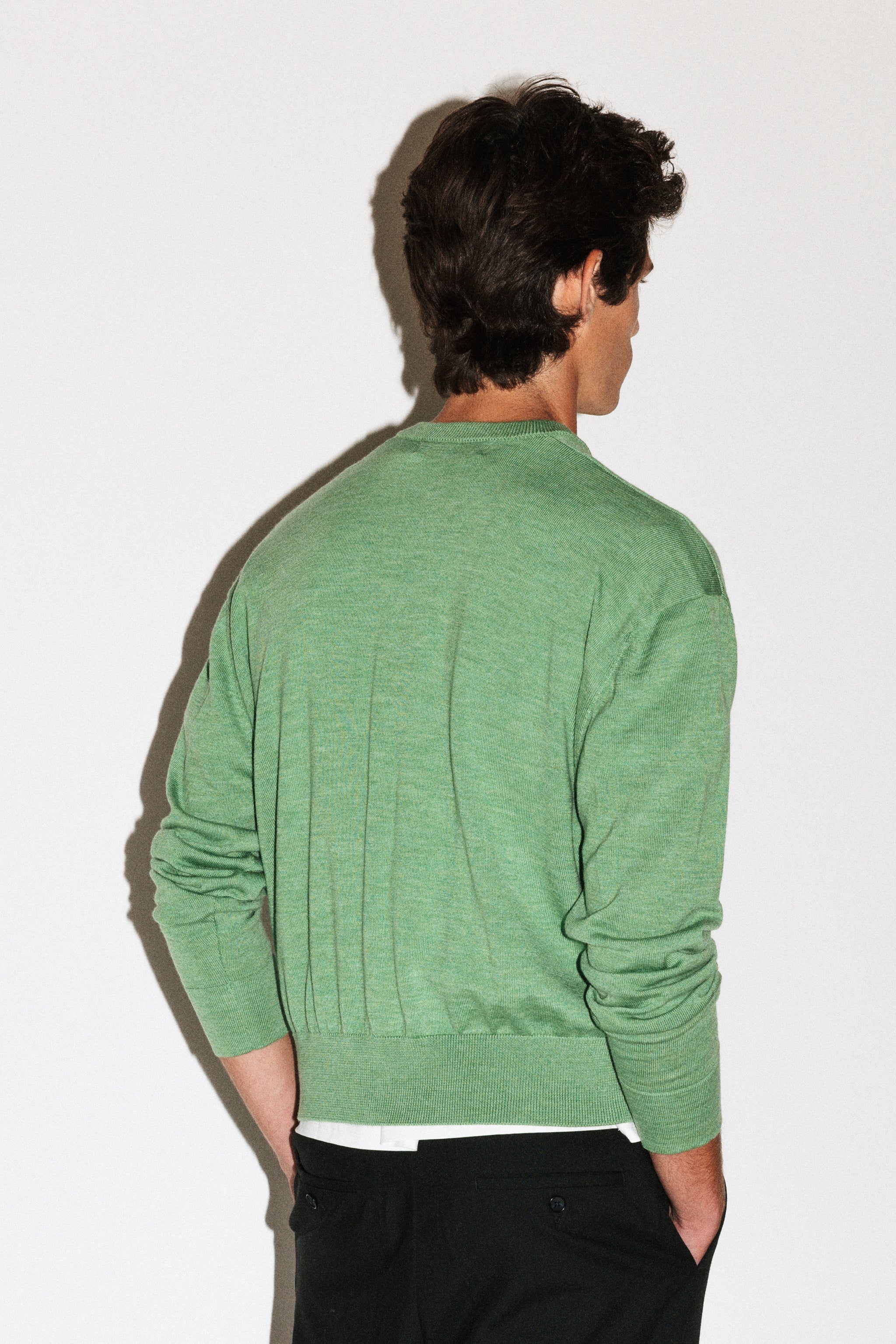 Clinton Low V-Neck Merino Sweater - Image 7