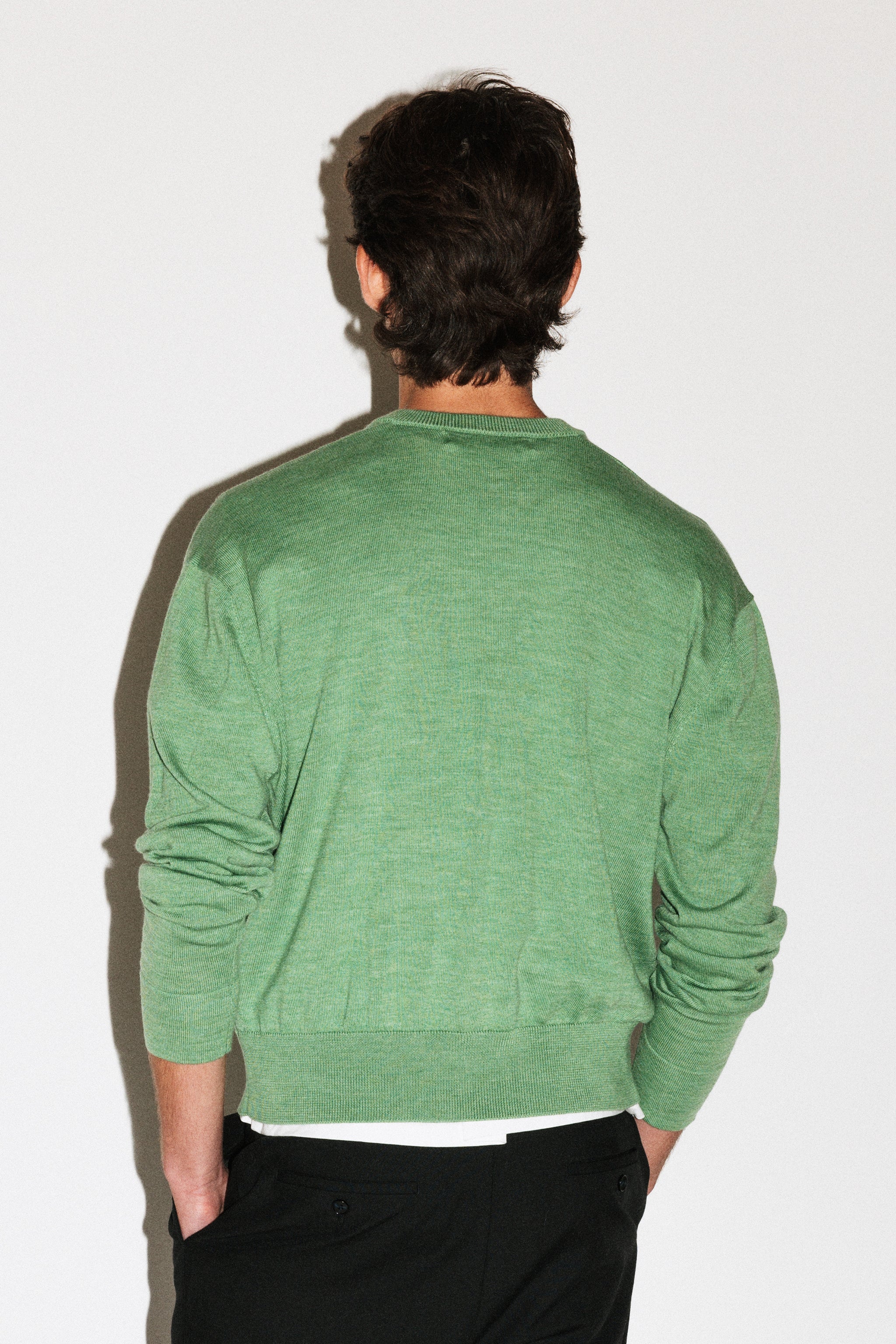 Clinton Low V-Neck Merino Sweater - Image 8