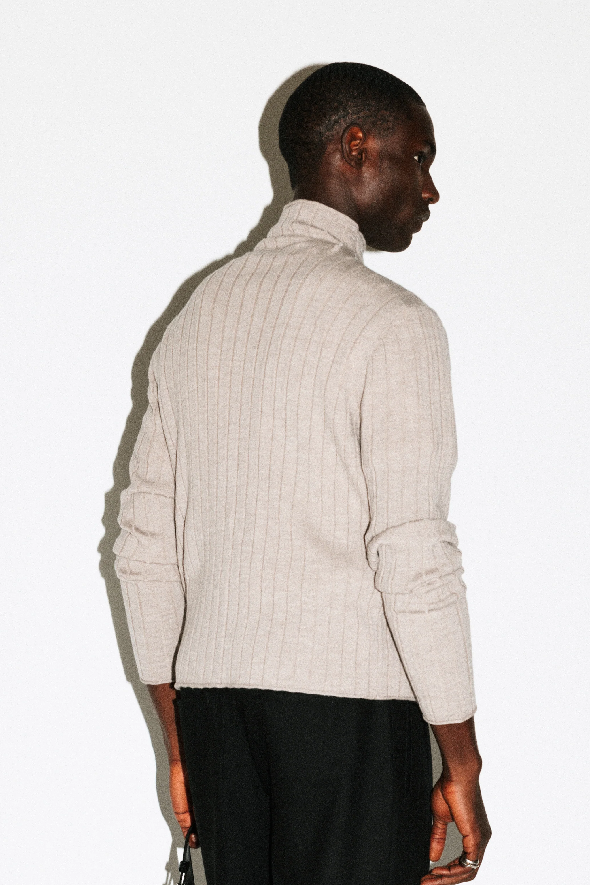 Dayton Slim Ribbed Wool Mockneck - Image 7