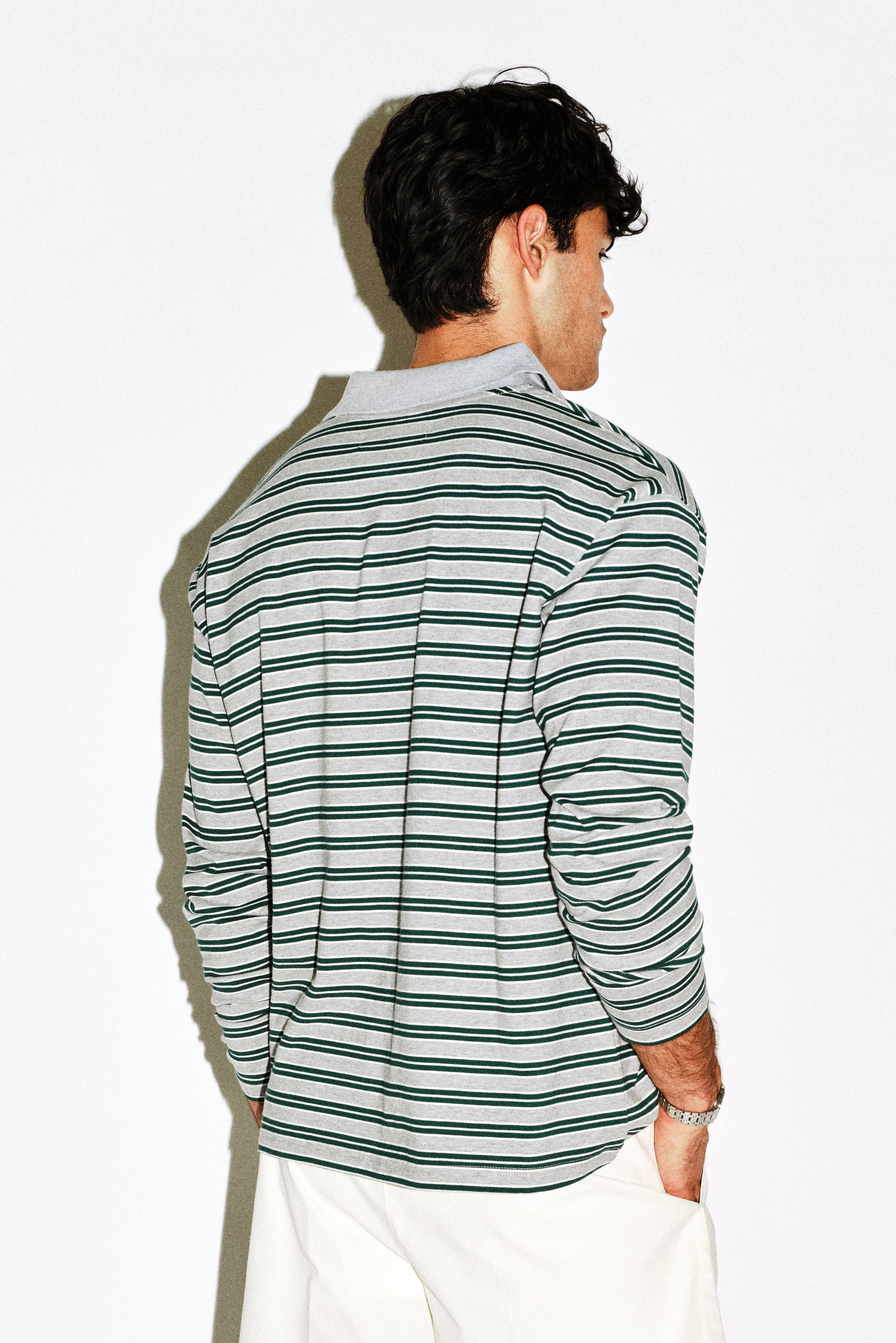 Elwyn Oversized Long Sleeve Polo - Image 12
