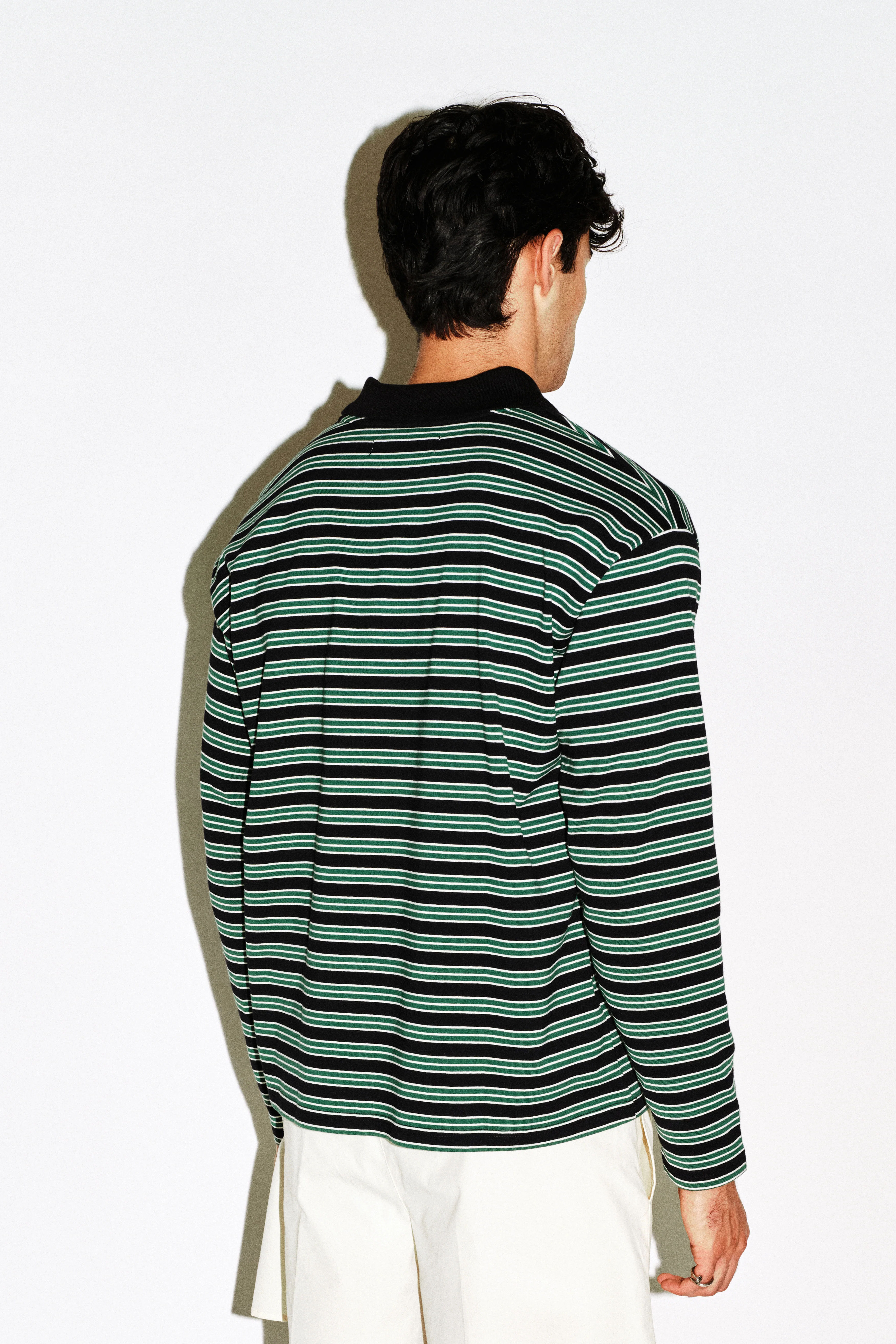 Elwyn Oversized Long Sleeve Polo - Image 3
