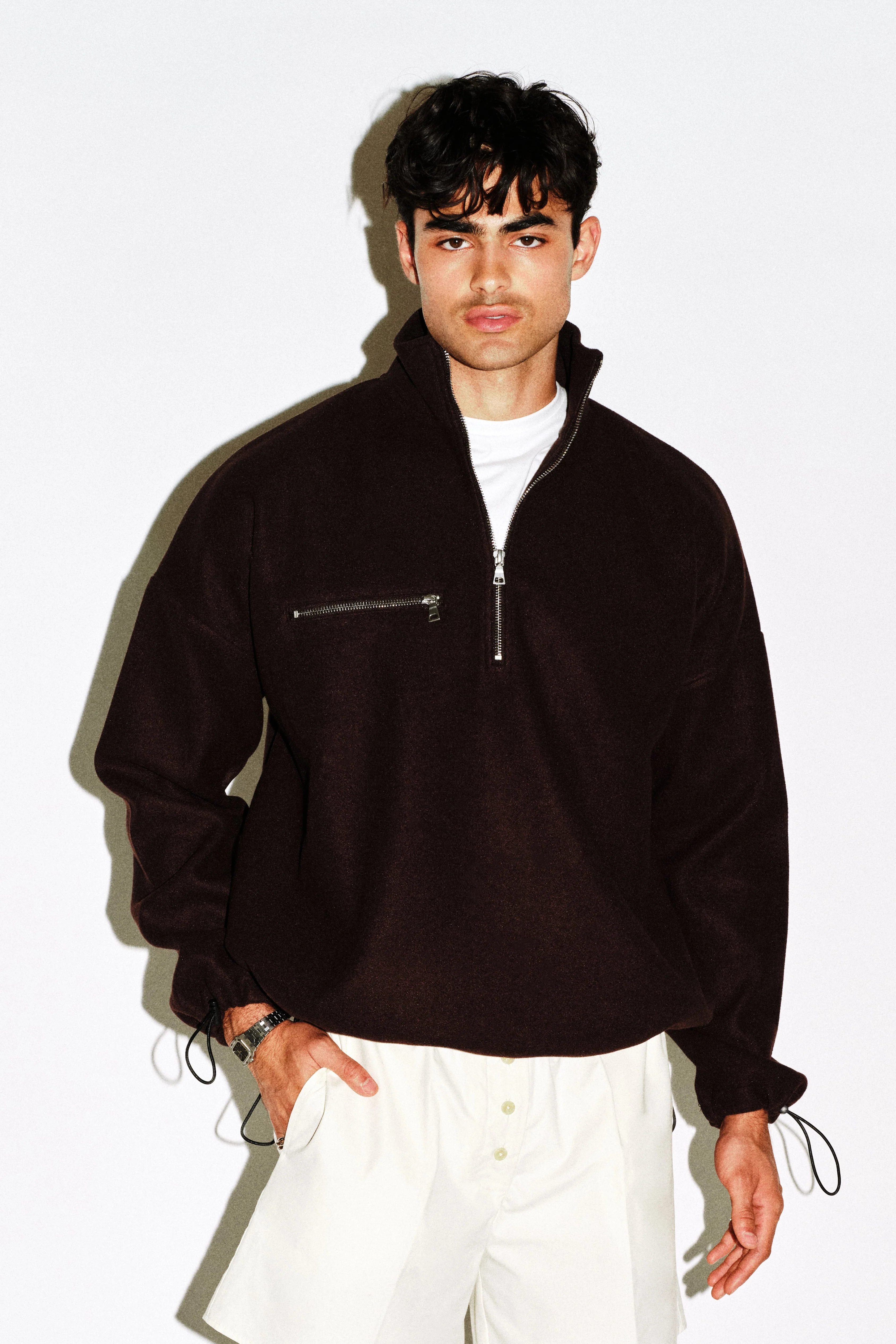 Graham Oversized Fleece Half Zip - Image 5