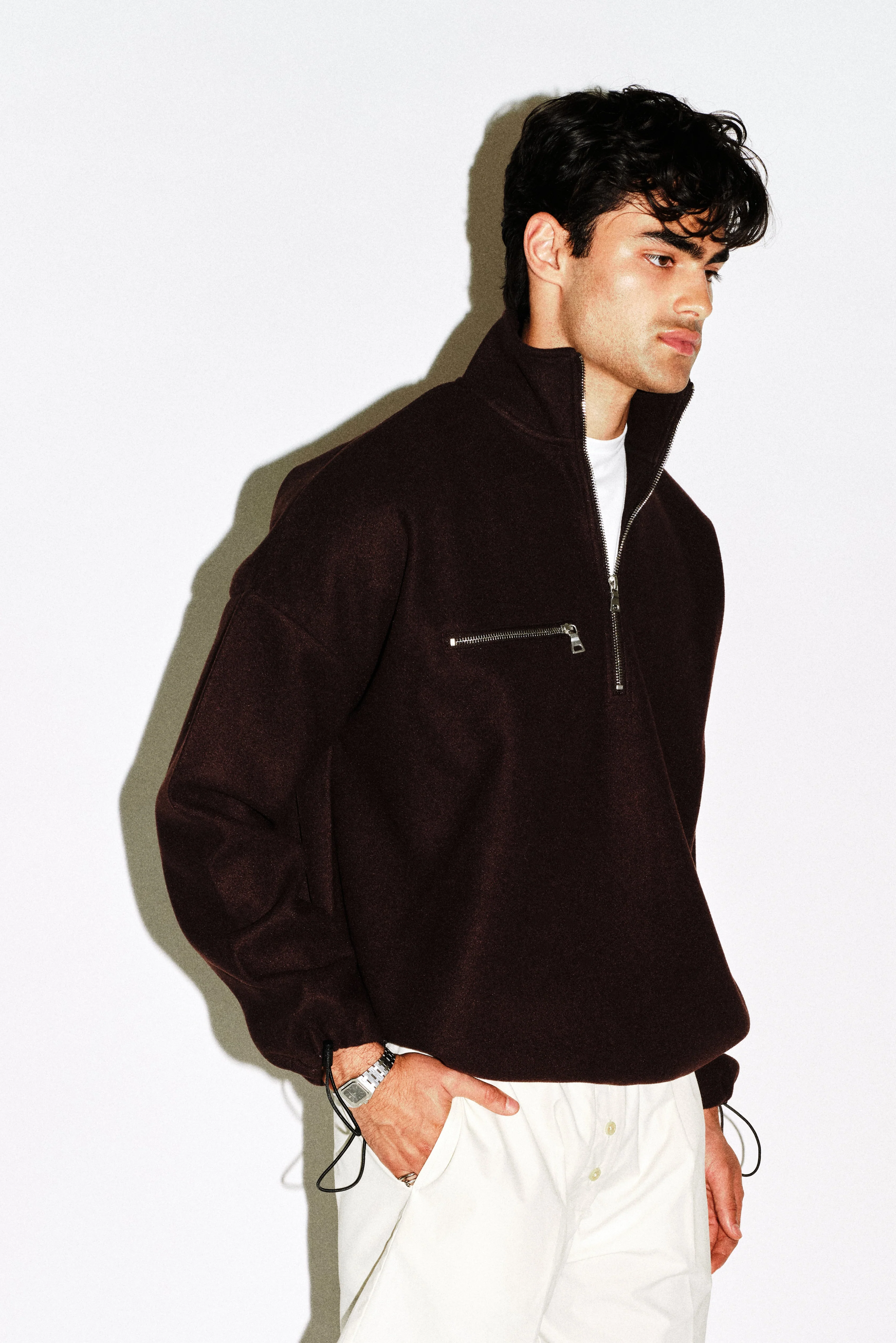 Graham Oversized Fleece Half Zip - Image 6