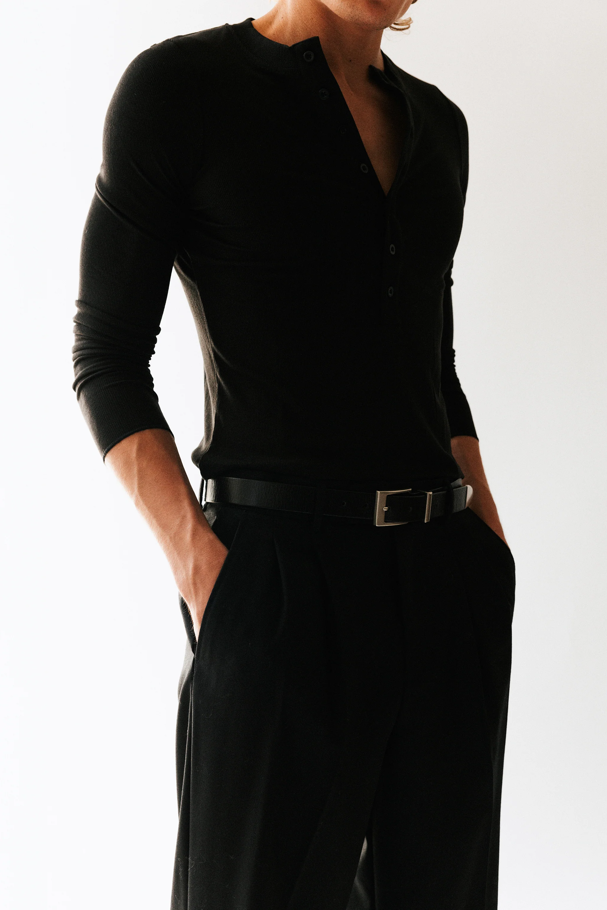 Highland Square Buckle Western Belt - Image 3