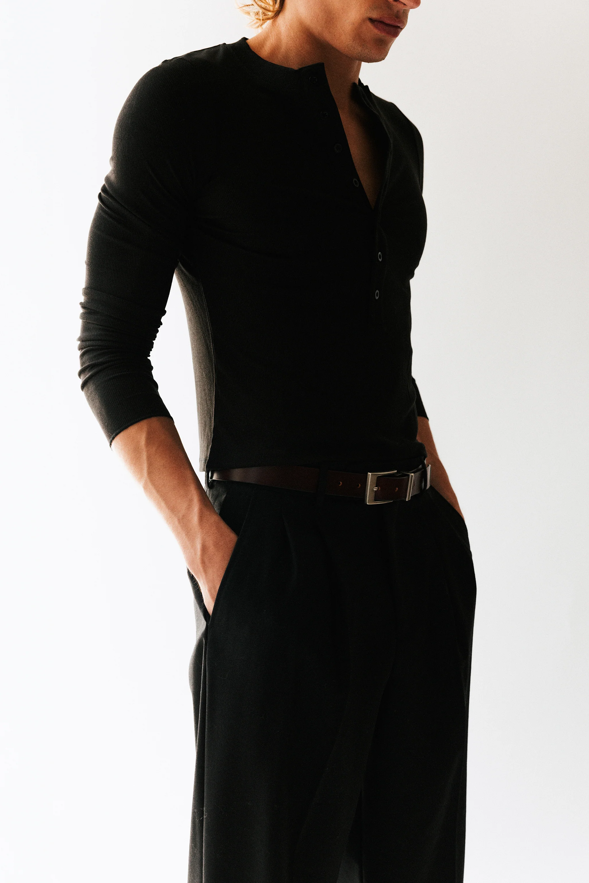 Highland Square Buckle Western Belt - Image 6