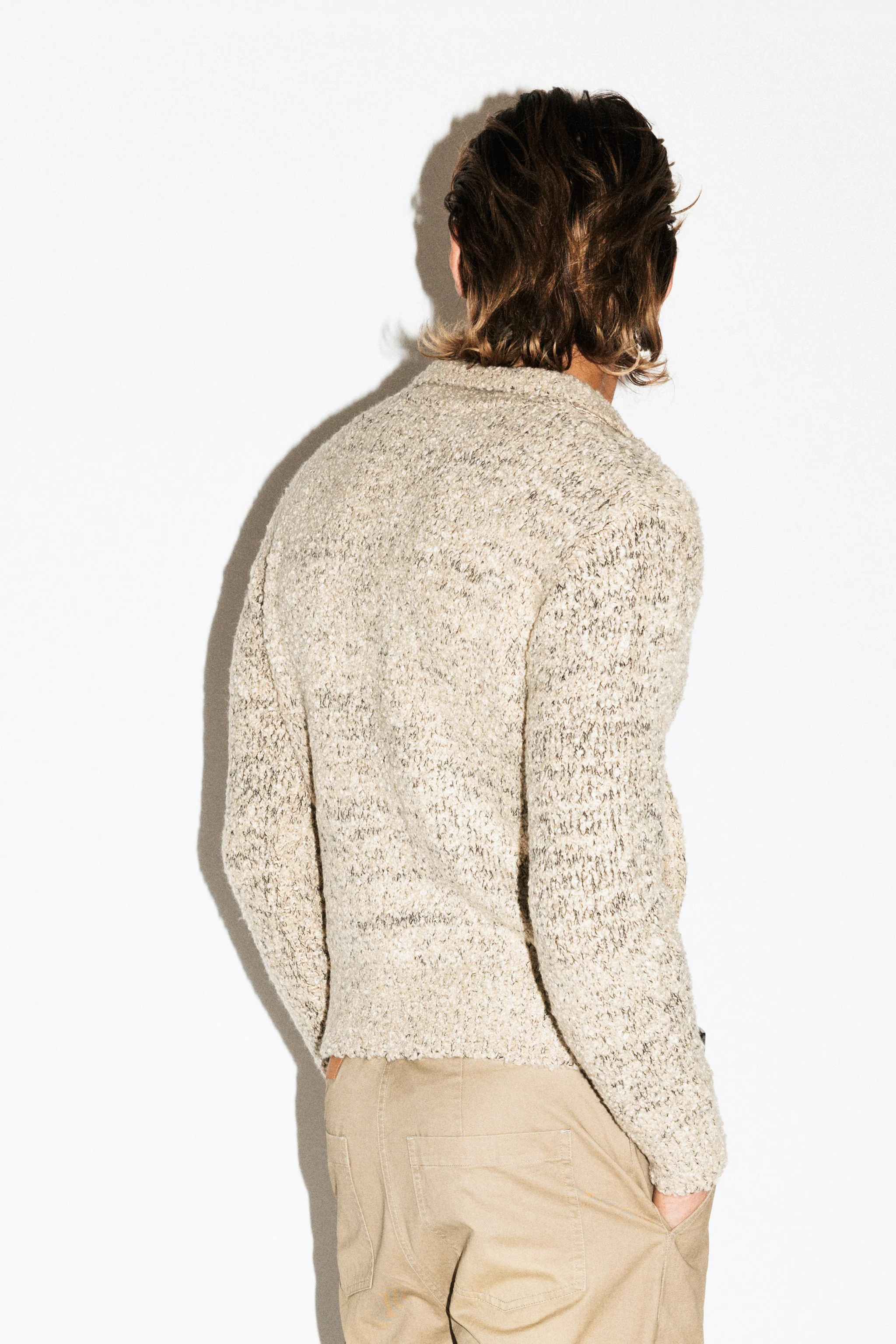 Hoover Textural Slim Zip Cardigan - Image 15