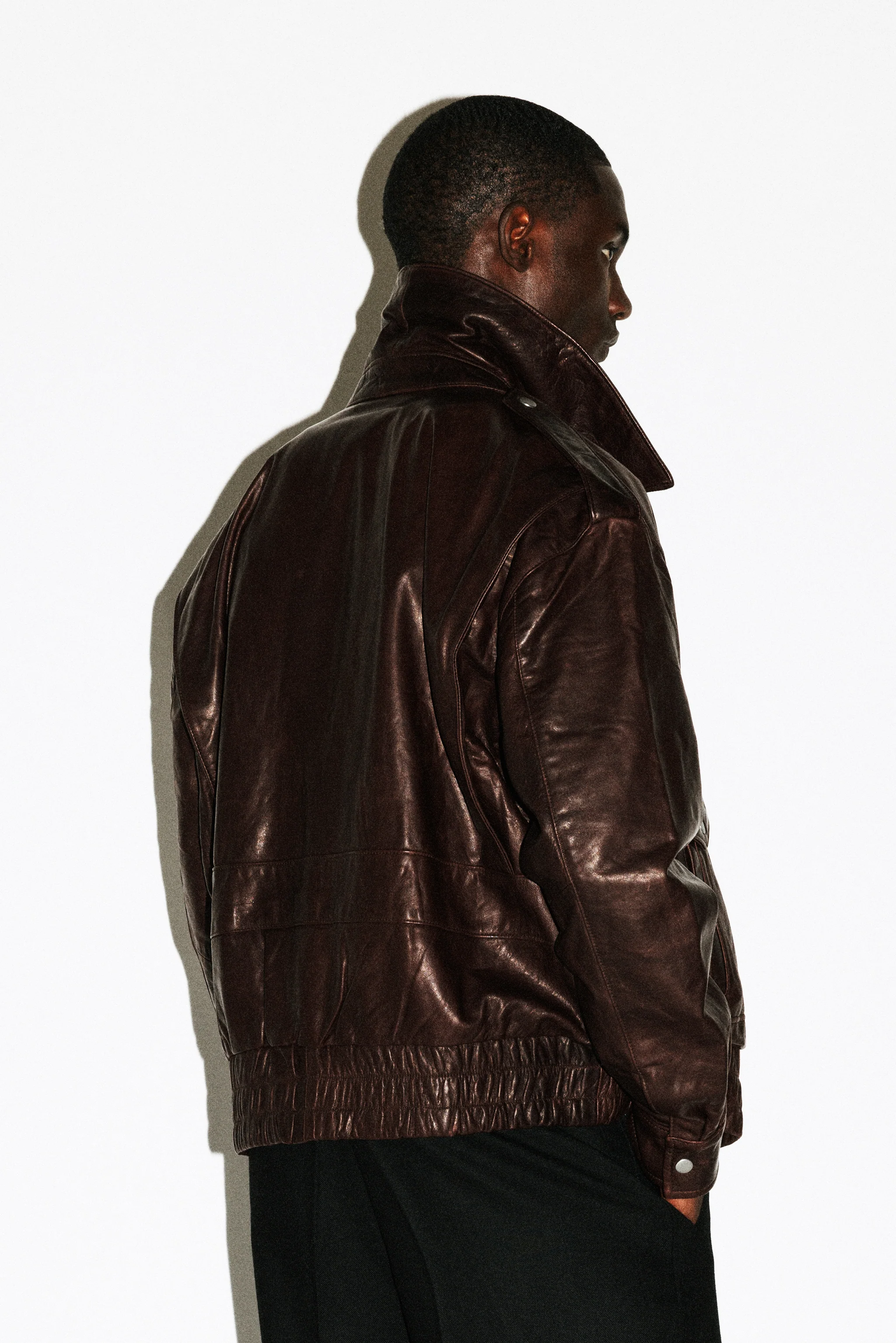 Hyperion Leather Flight Jacket - Image 10