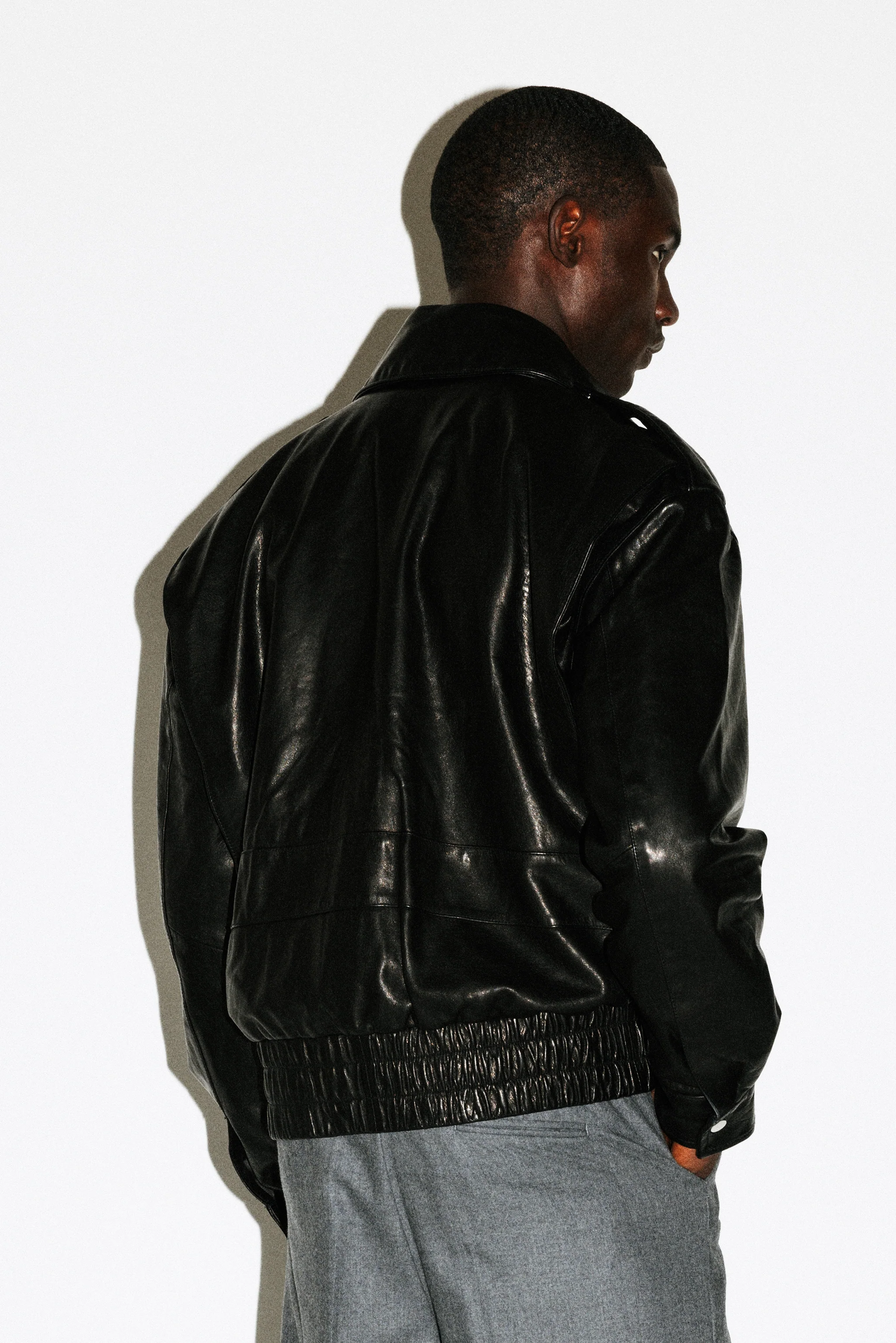 Hyperion Leather Flight Jacket - Image 4