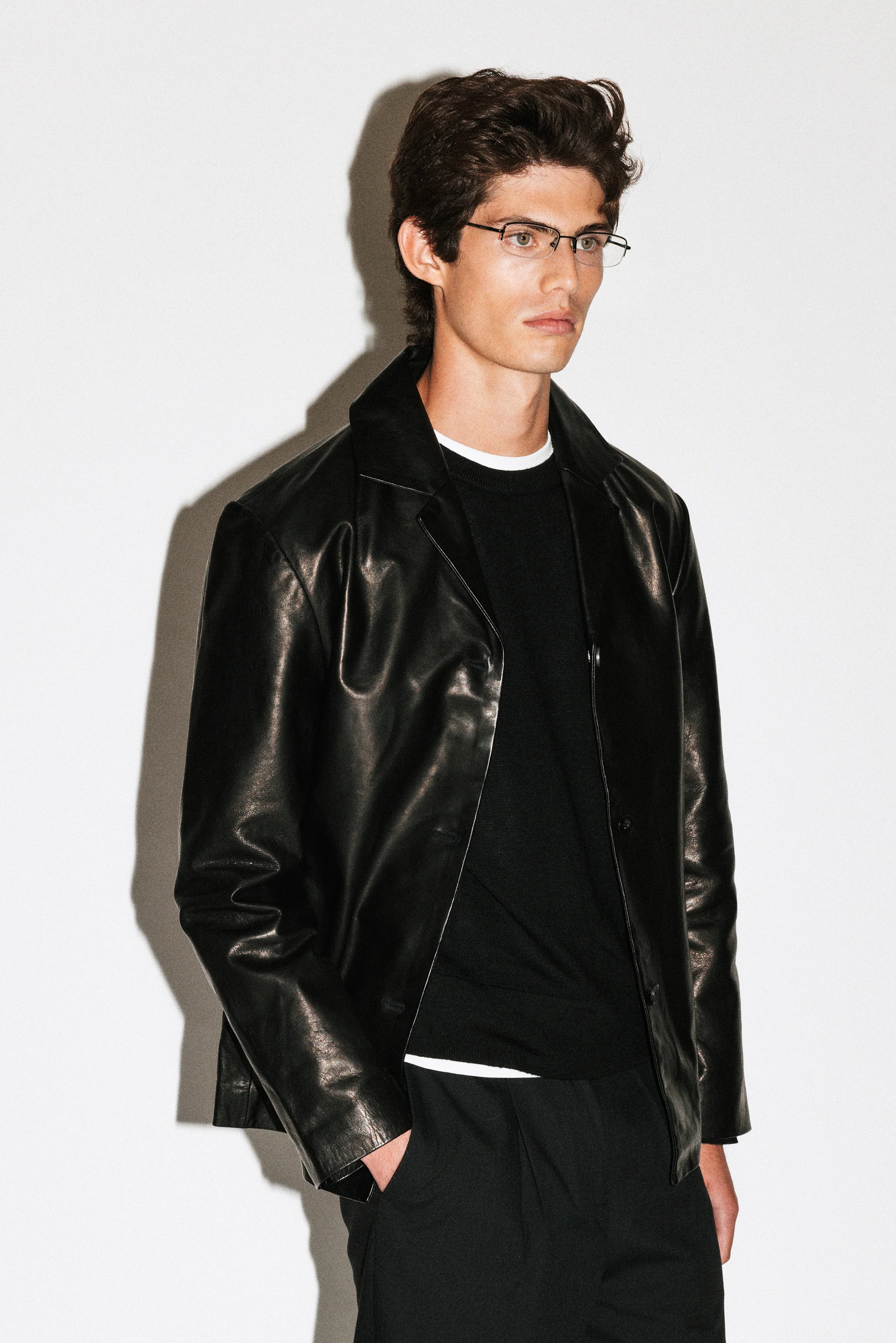 Marta Leather Blazer - Image 3