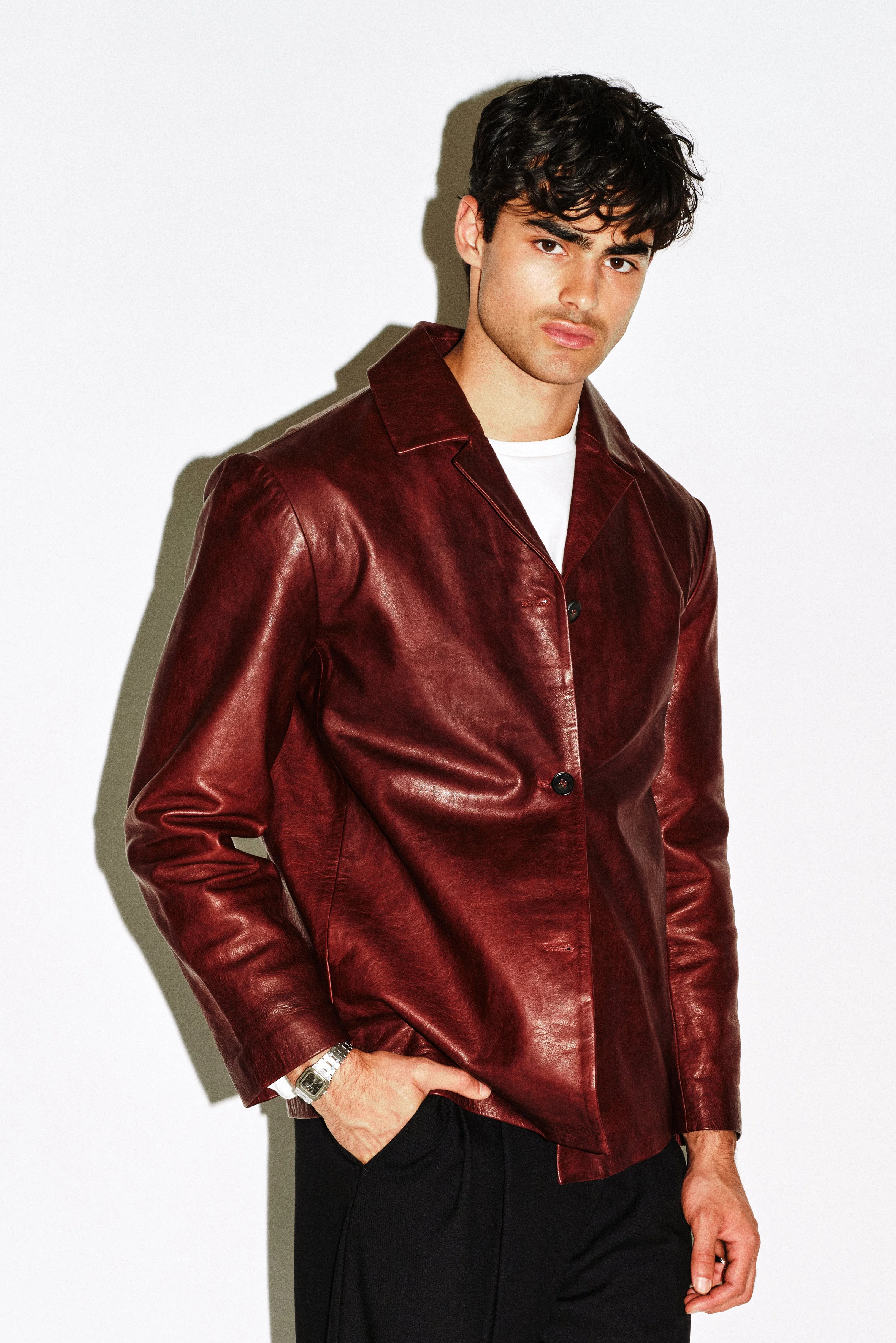 Marta Leather Blazer - Image 7