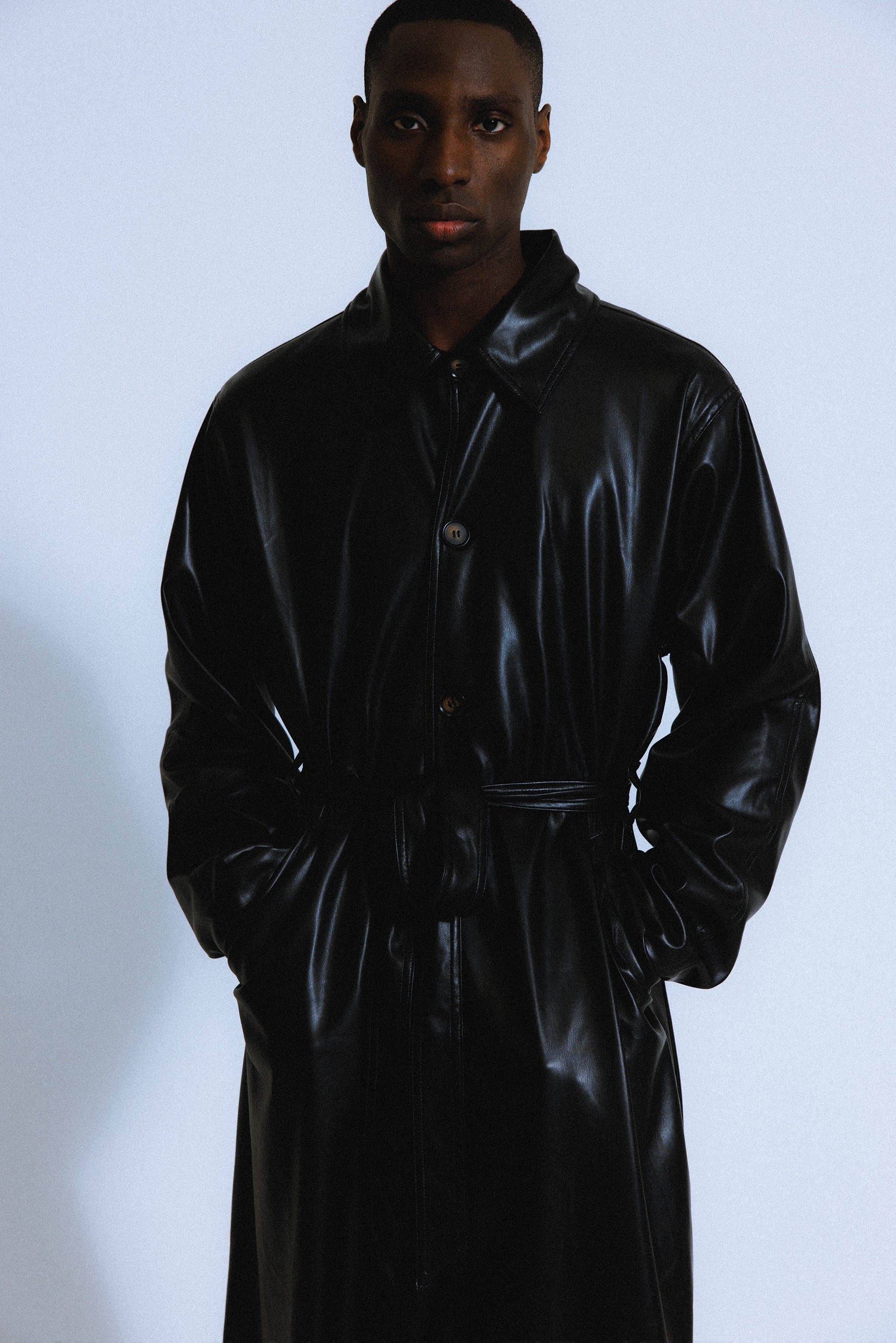 Palladium Vegan Leather Trench | Black - Image 5