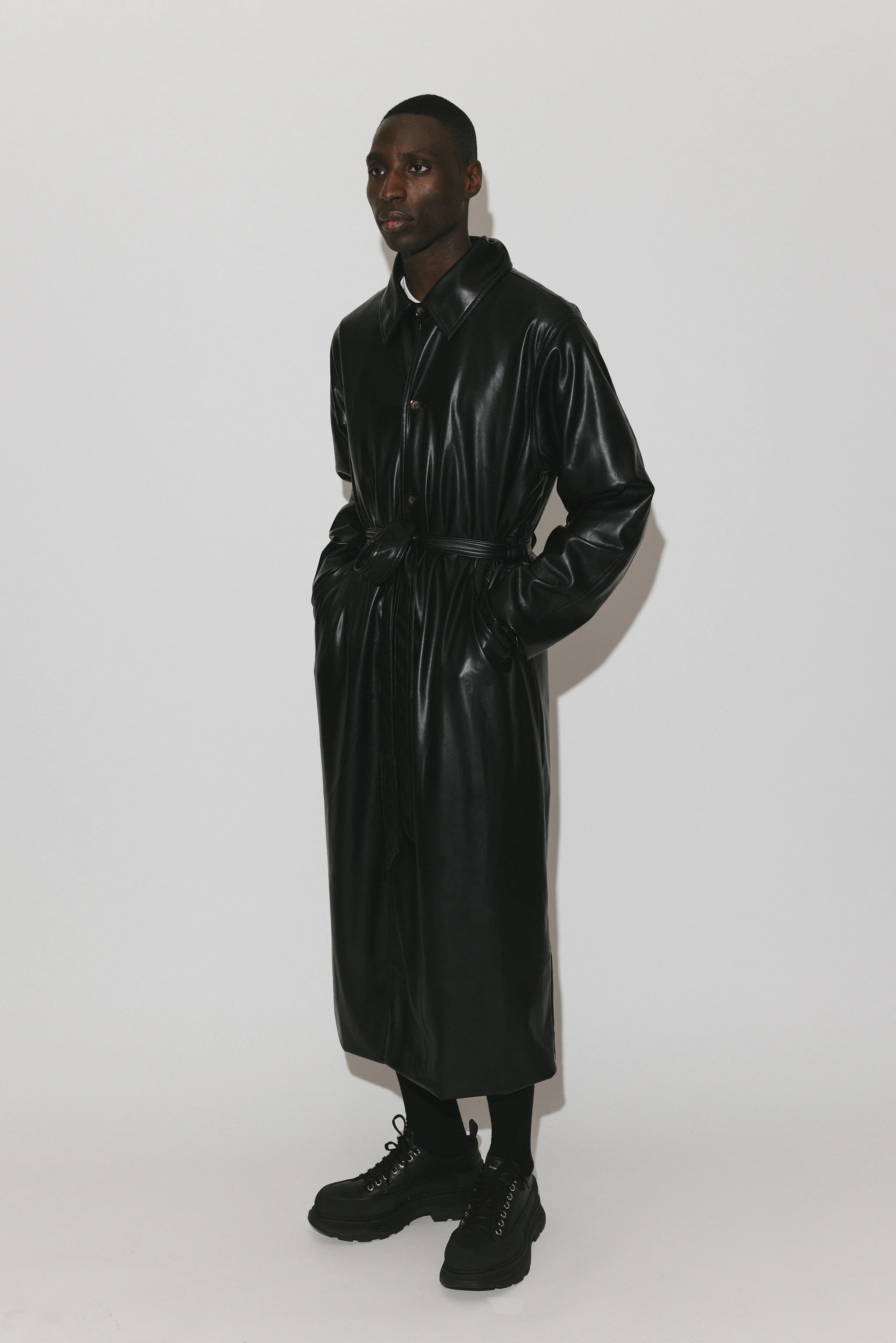 Palladium Vegan Leather Trench | Black - Image 6
