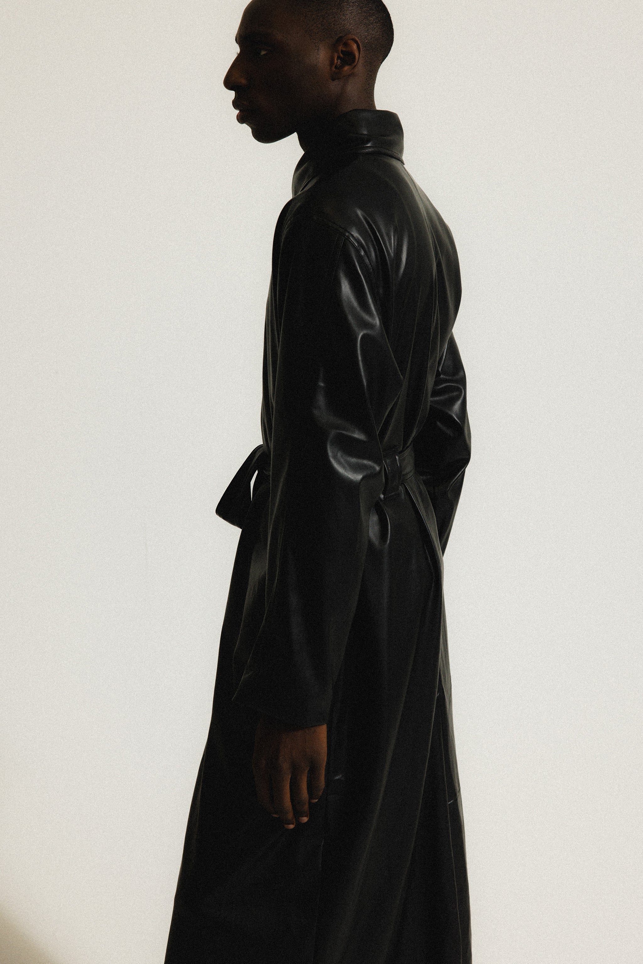 Palladium Vegan Leather Trench | Black - Image 8