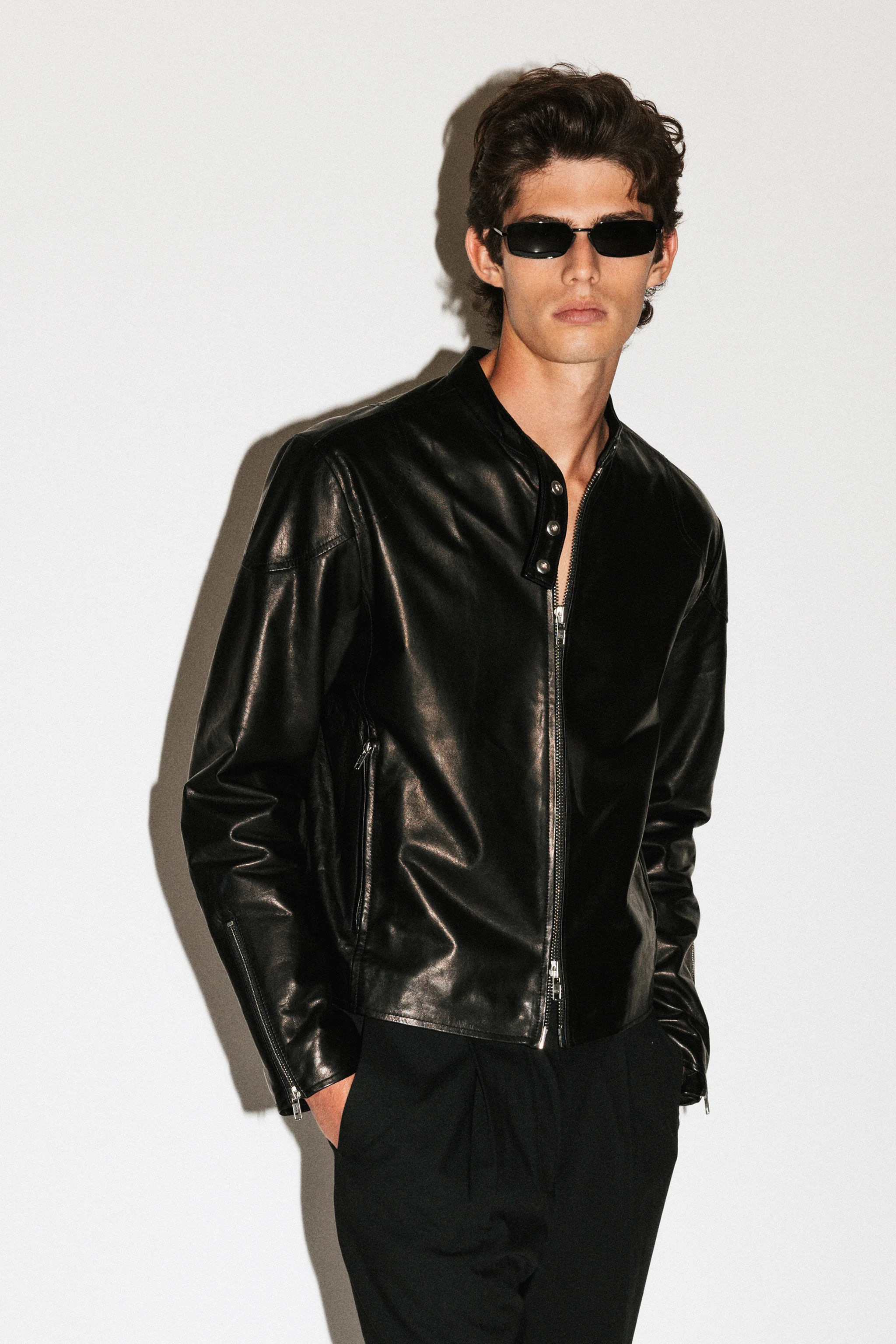Peterson Leather Racer Jacket - Image 3