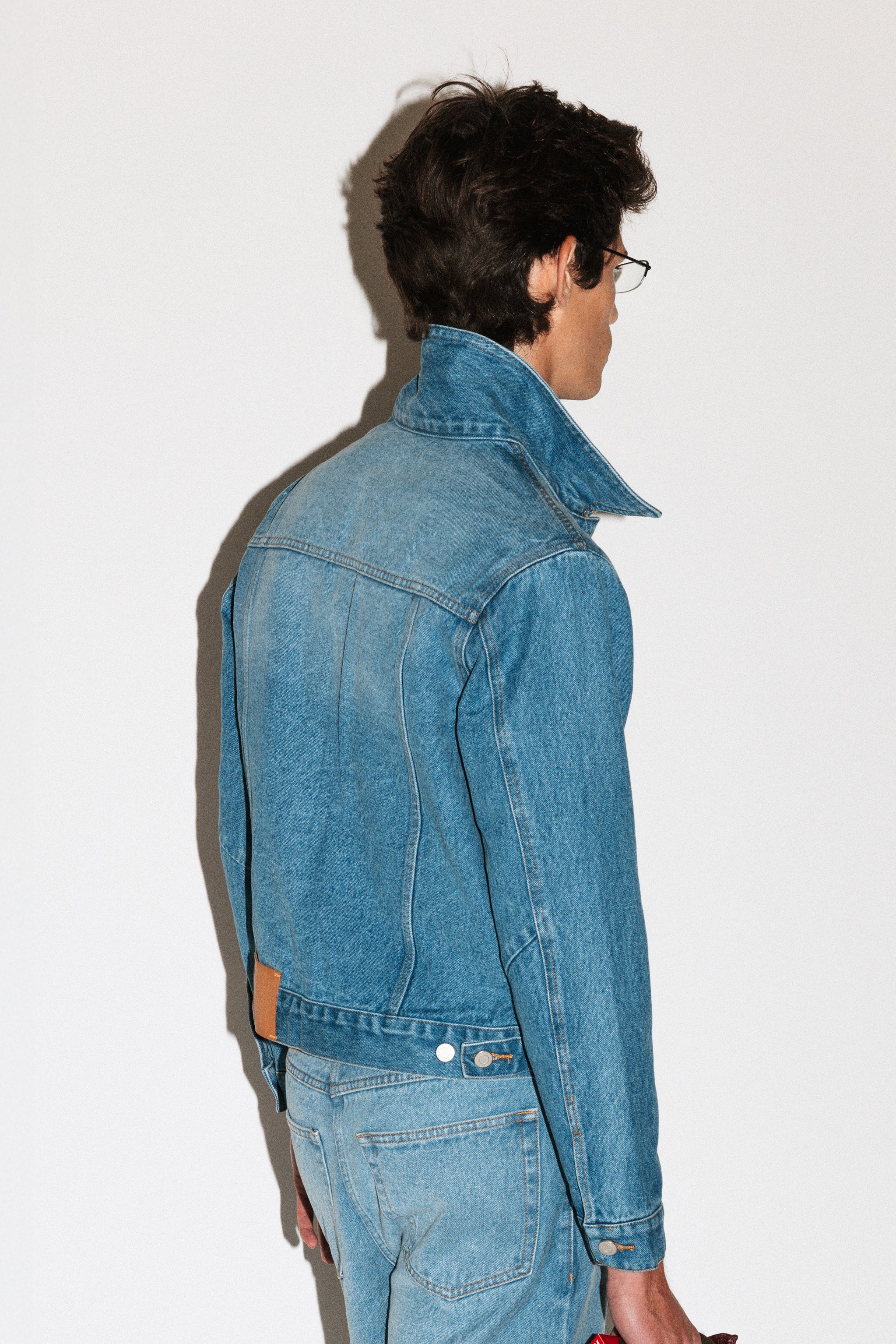 Runyon Fitted Western Denim Jacket - Image 15