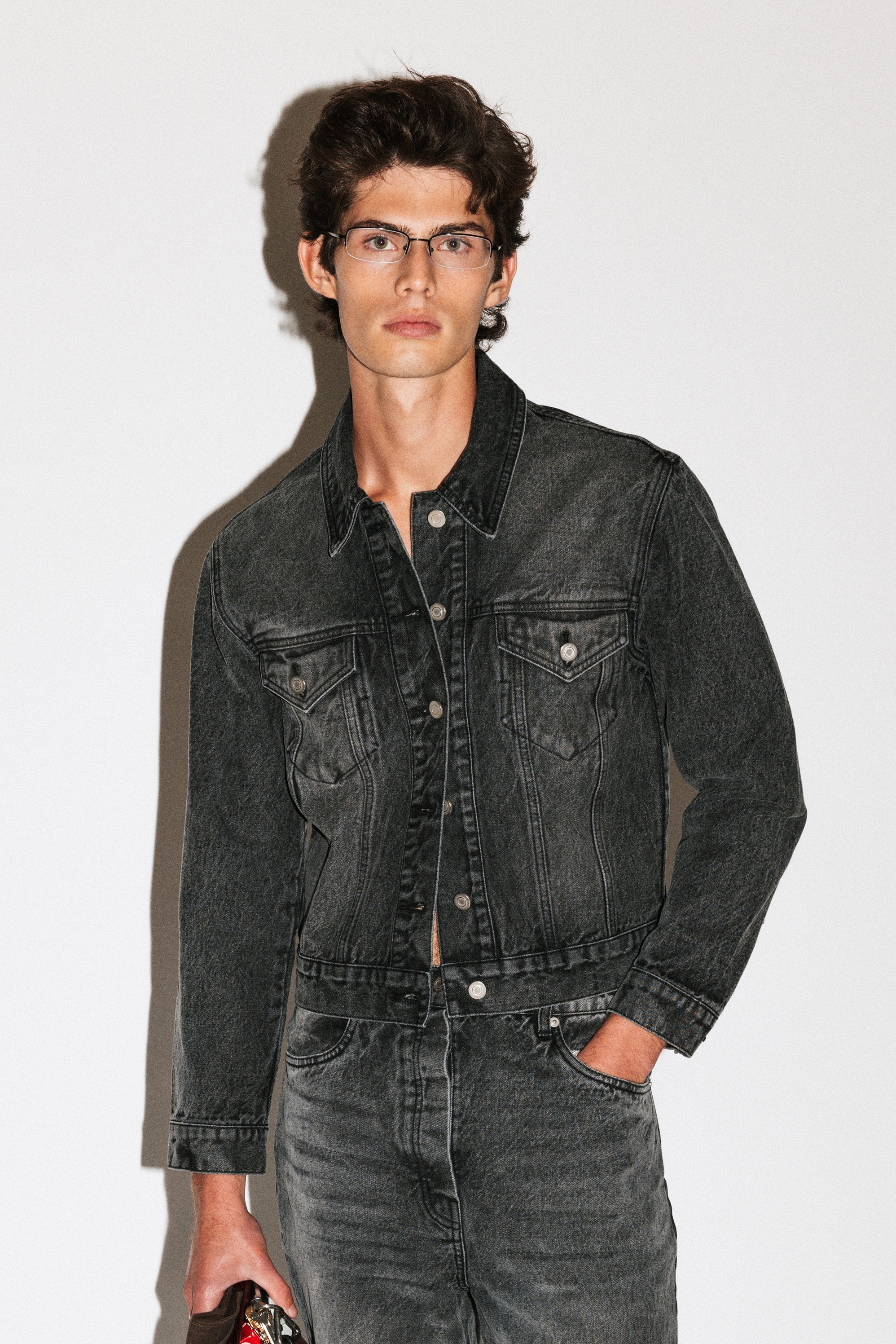 Runyon Fitted Western Denim Jacket - Image 5
