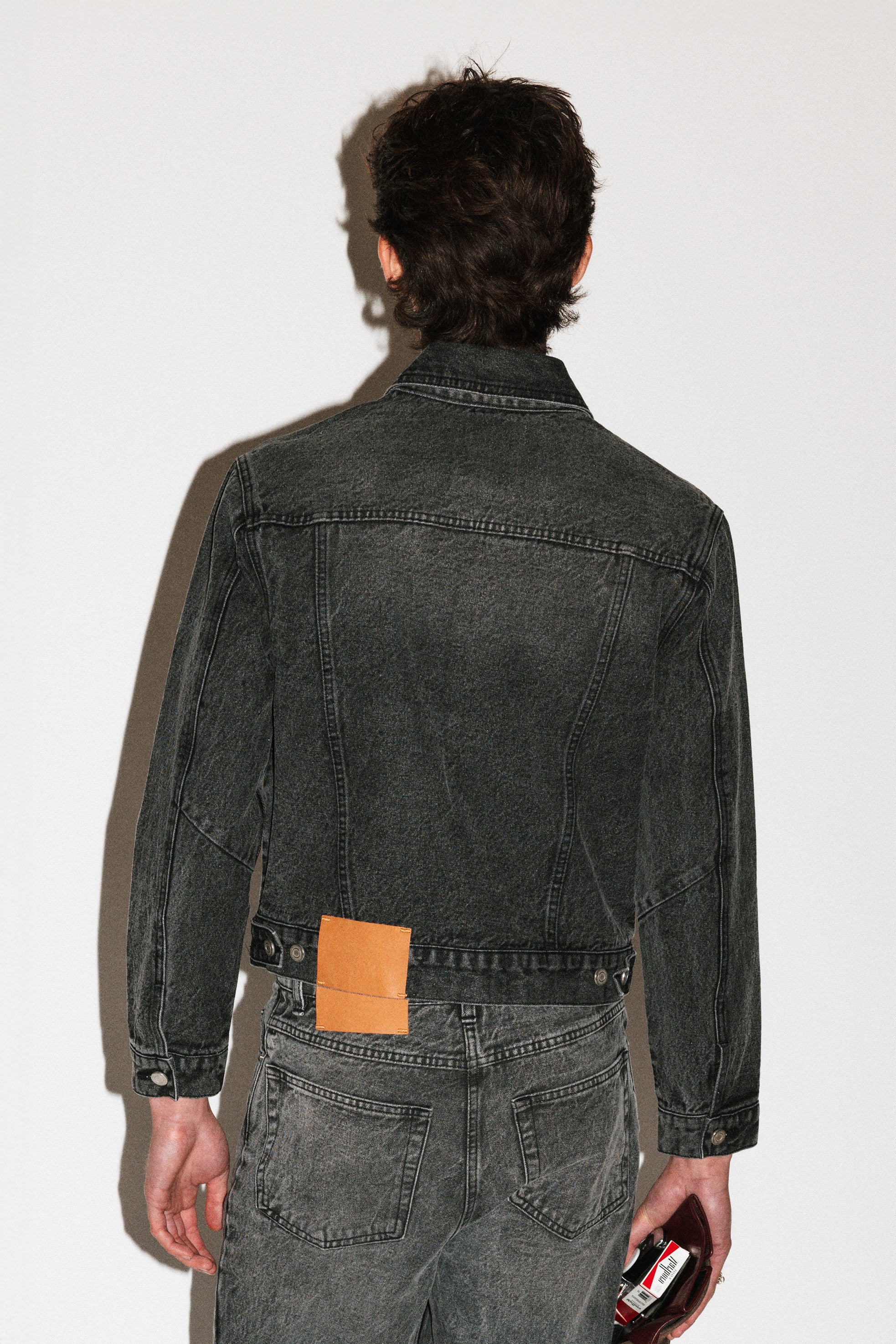 Runyon Fitted Western Denim Jacket - Image 8