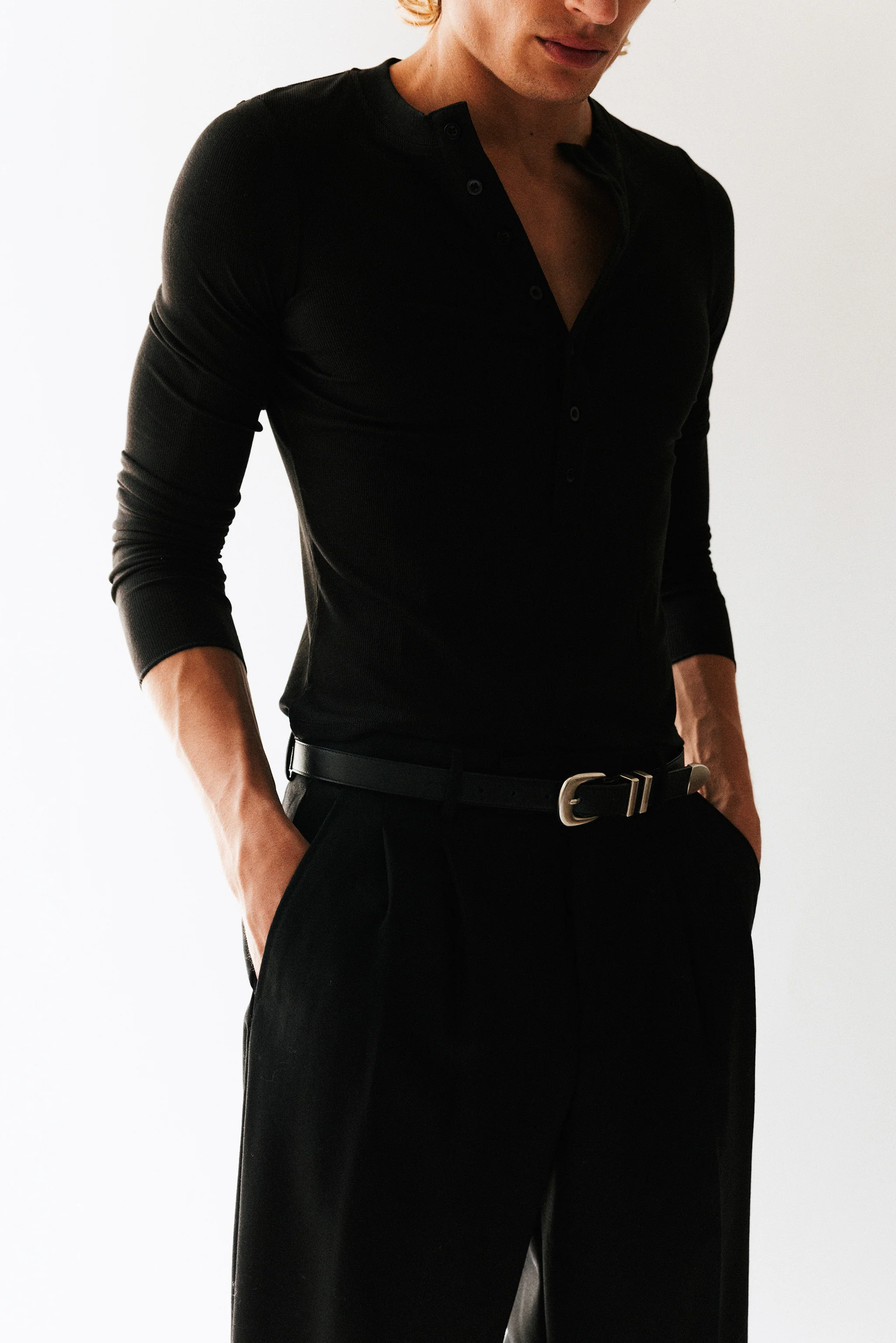 Wilshire Western Leather Belt - Image 3