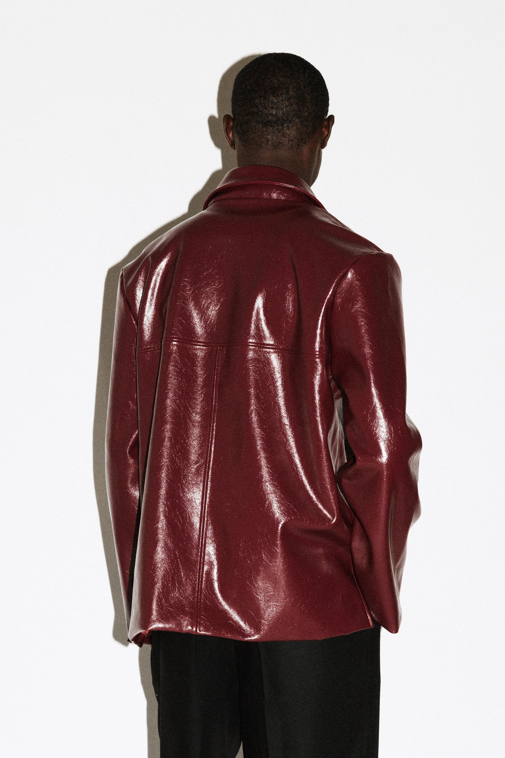 Wiltern Vegan Leather Blazer - Image 10