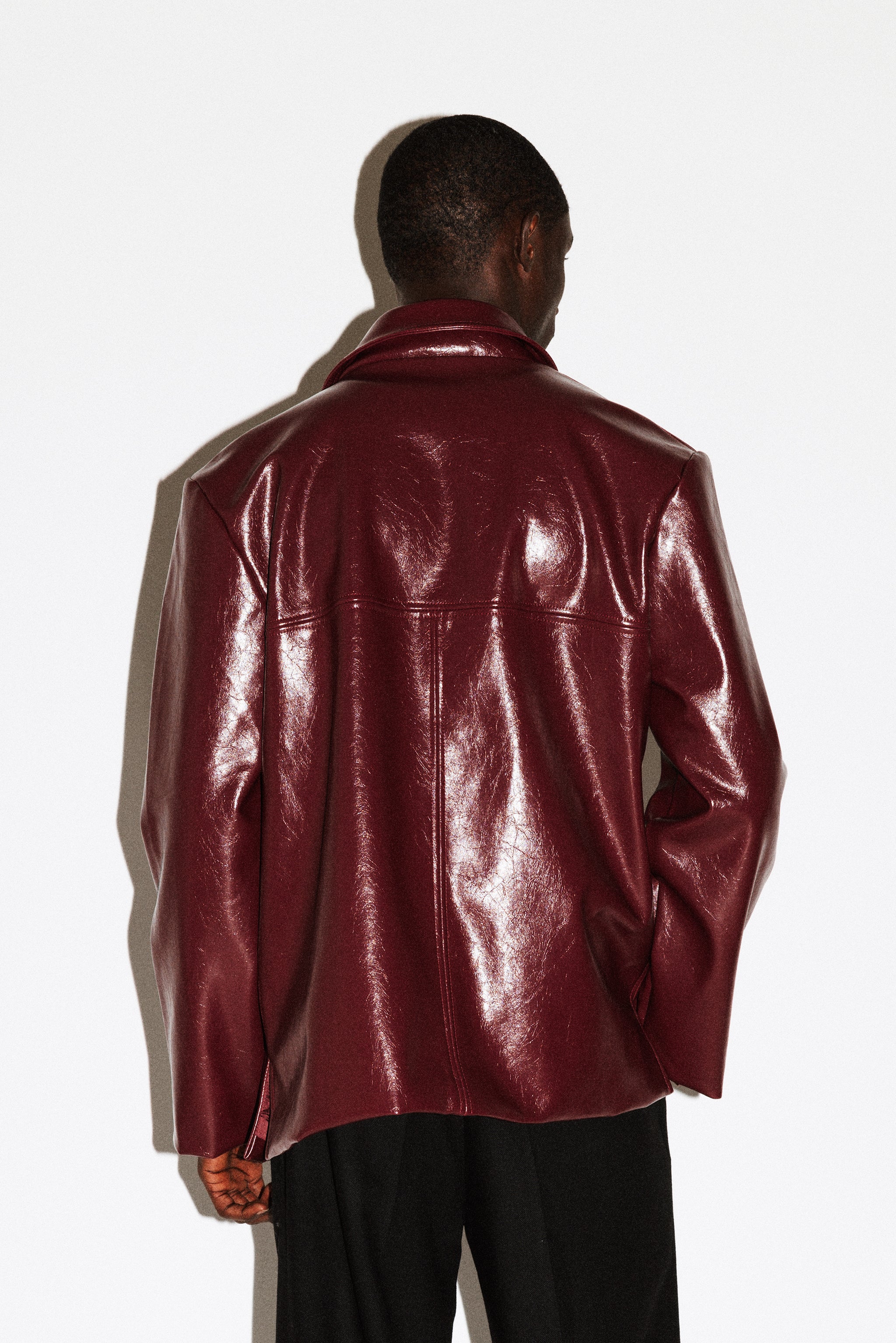 Wiltern Vegan Leather Blazer - Image 11
