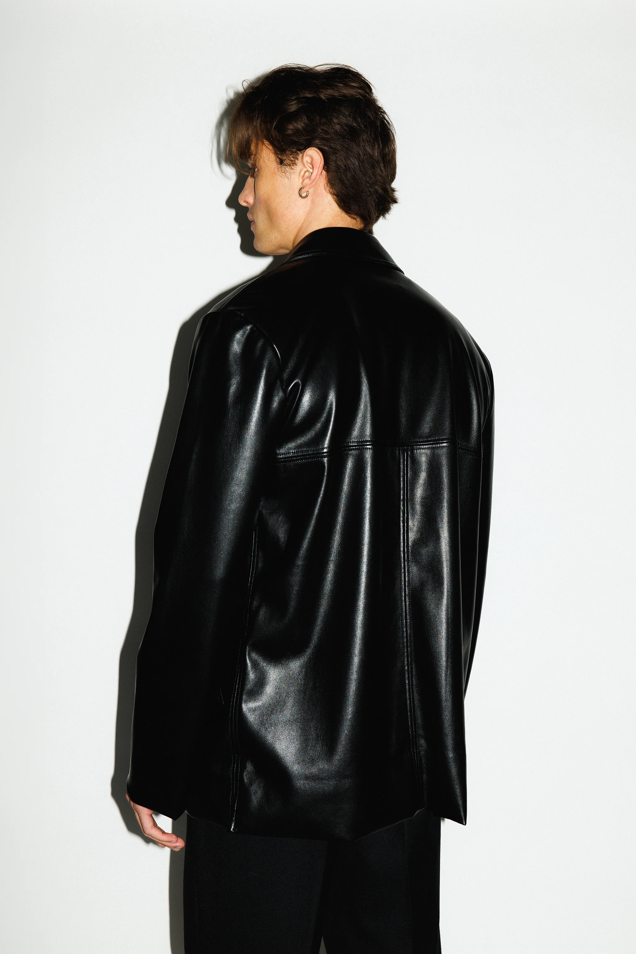 Wiltern Vegan Leather Blazer - Image 3