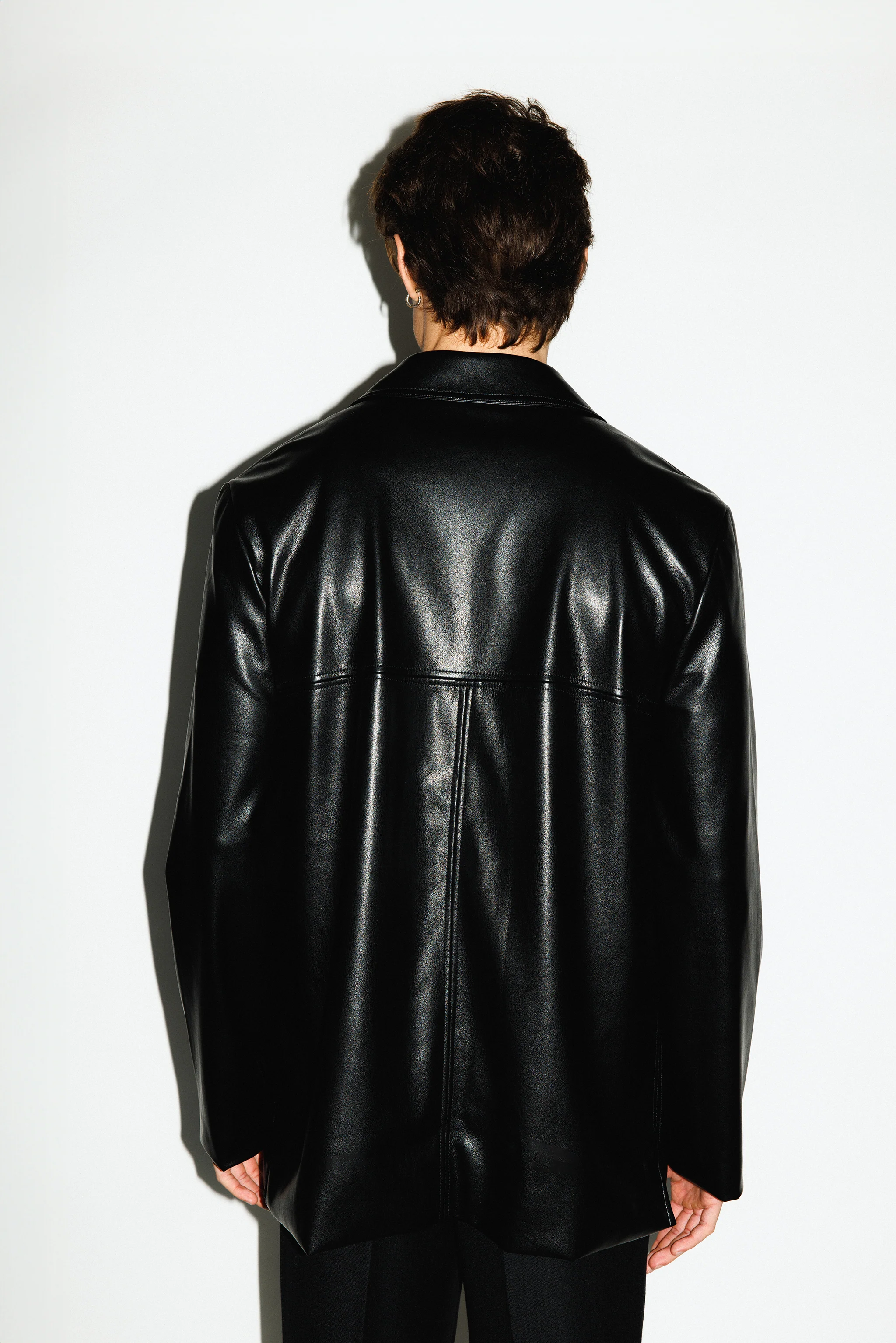 Wiltern Vegan Leather Blazer - Image 4
