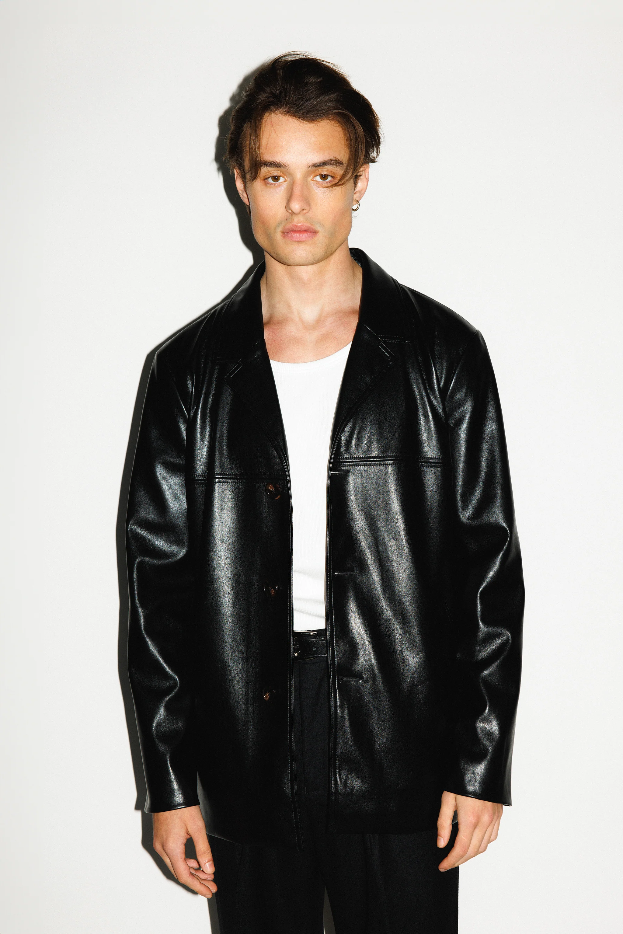 Wiltern Vegan Leather Blazer - Image 5