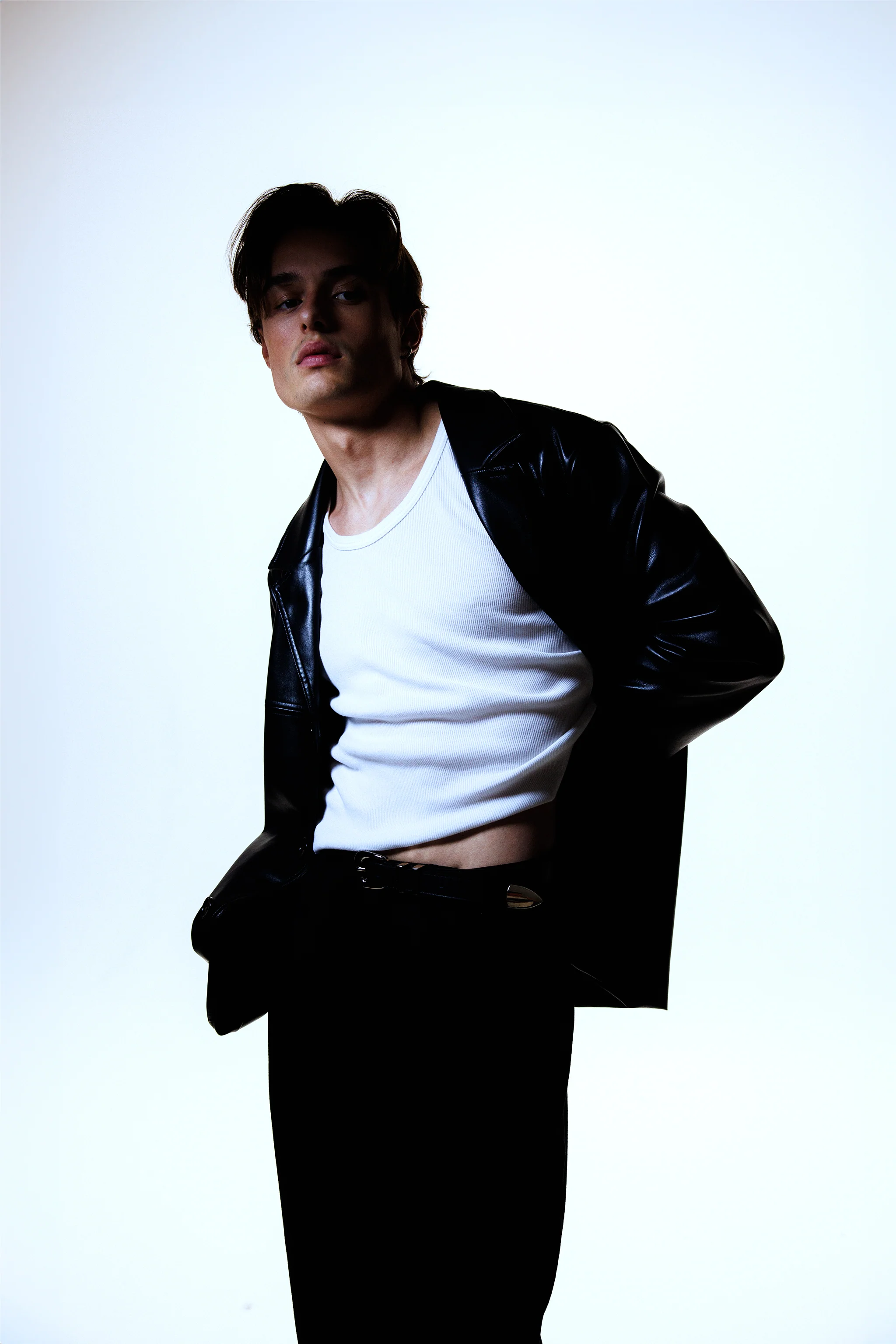 Wiltern Vegan Leather Blazer - Image 7