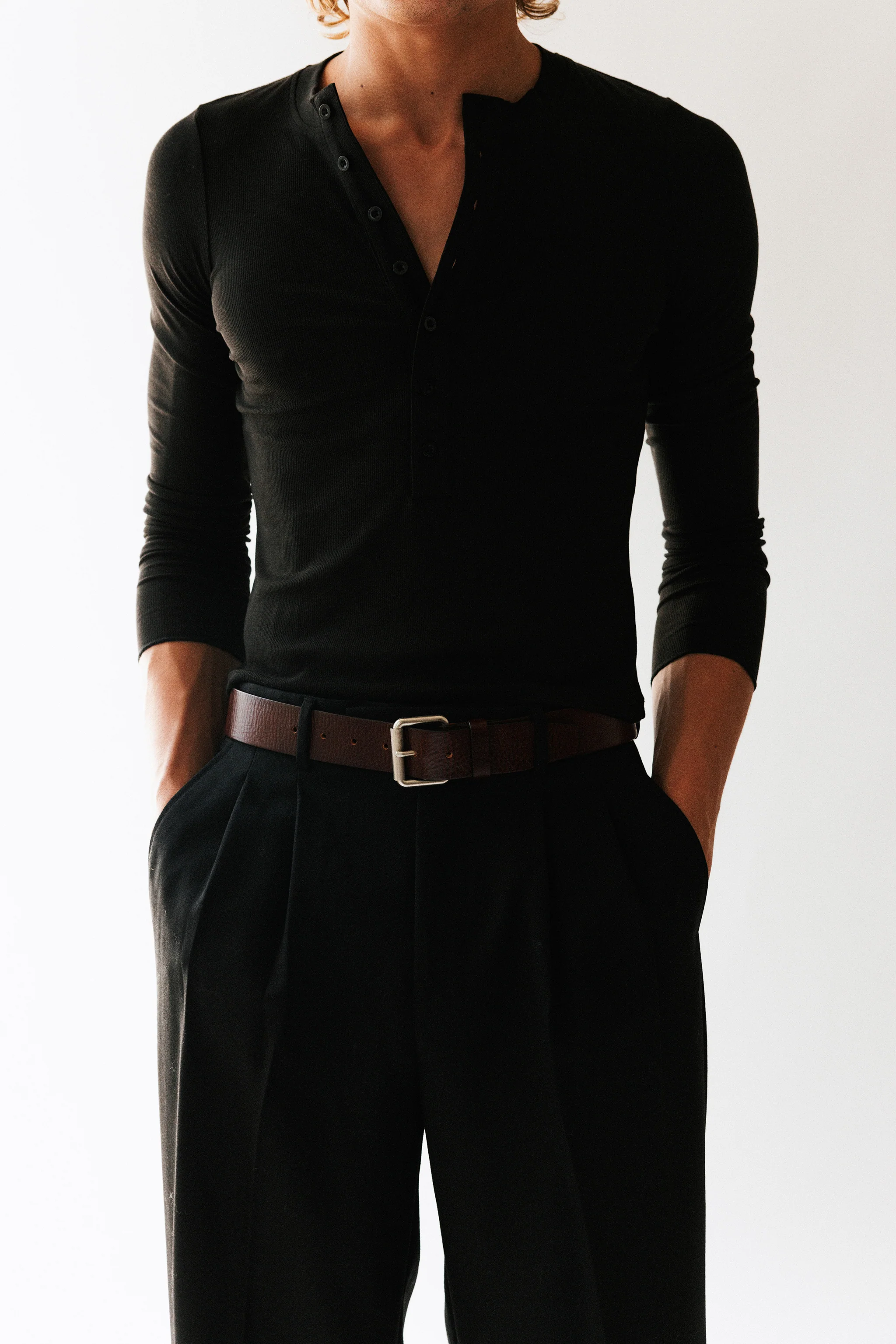 Winona Roller Buckle Leather Belt - Image 4