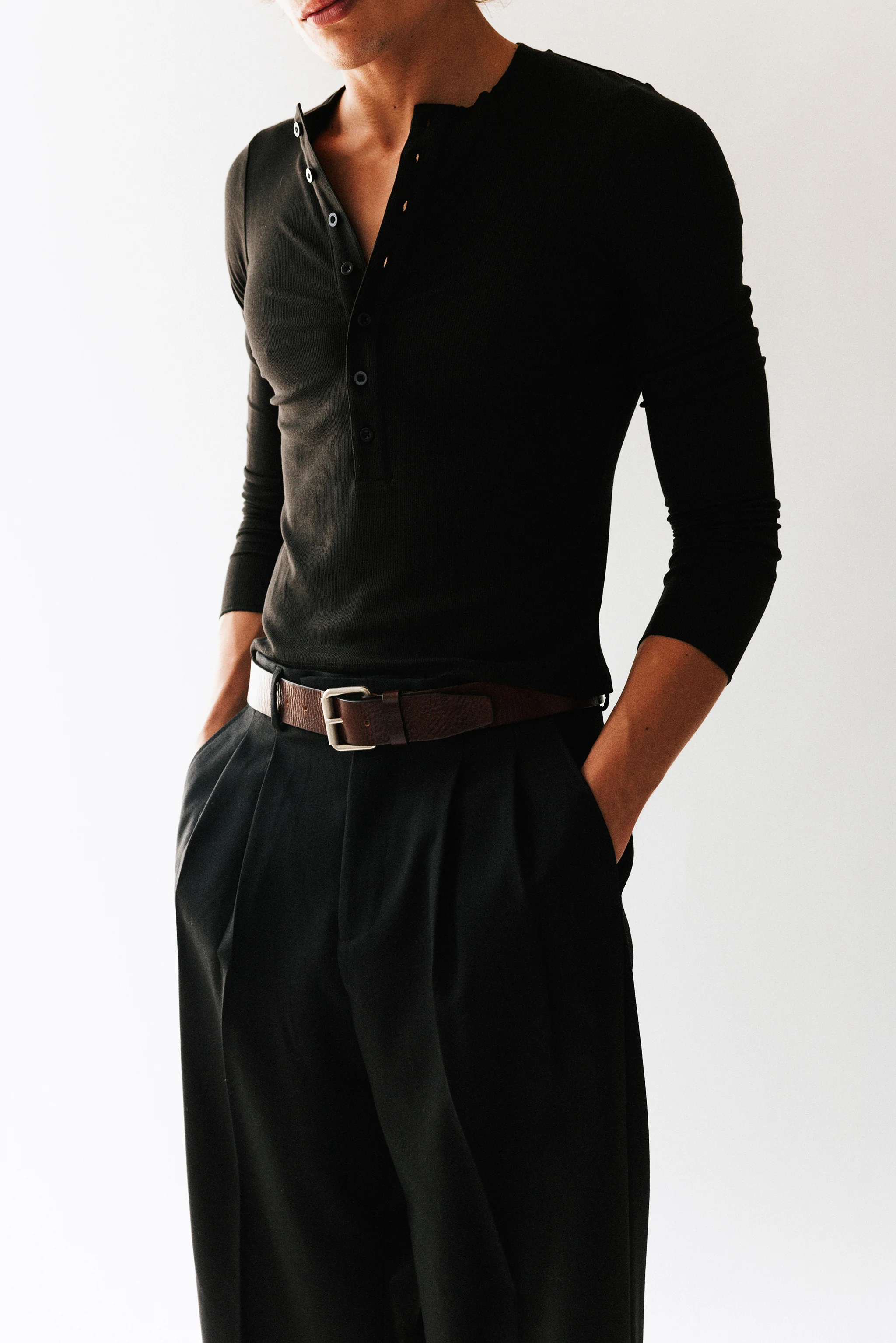 Winona Roller Buckle Leather Belt - Image 5