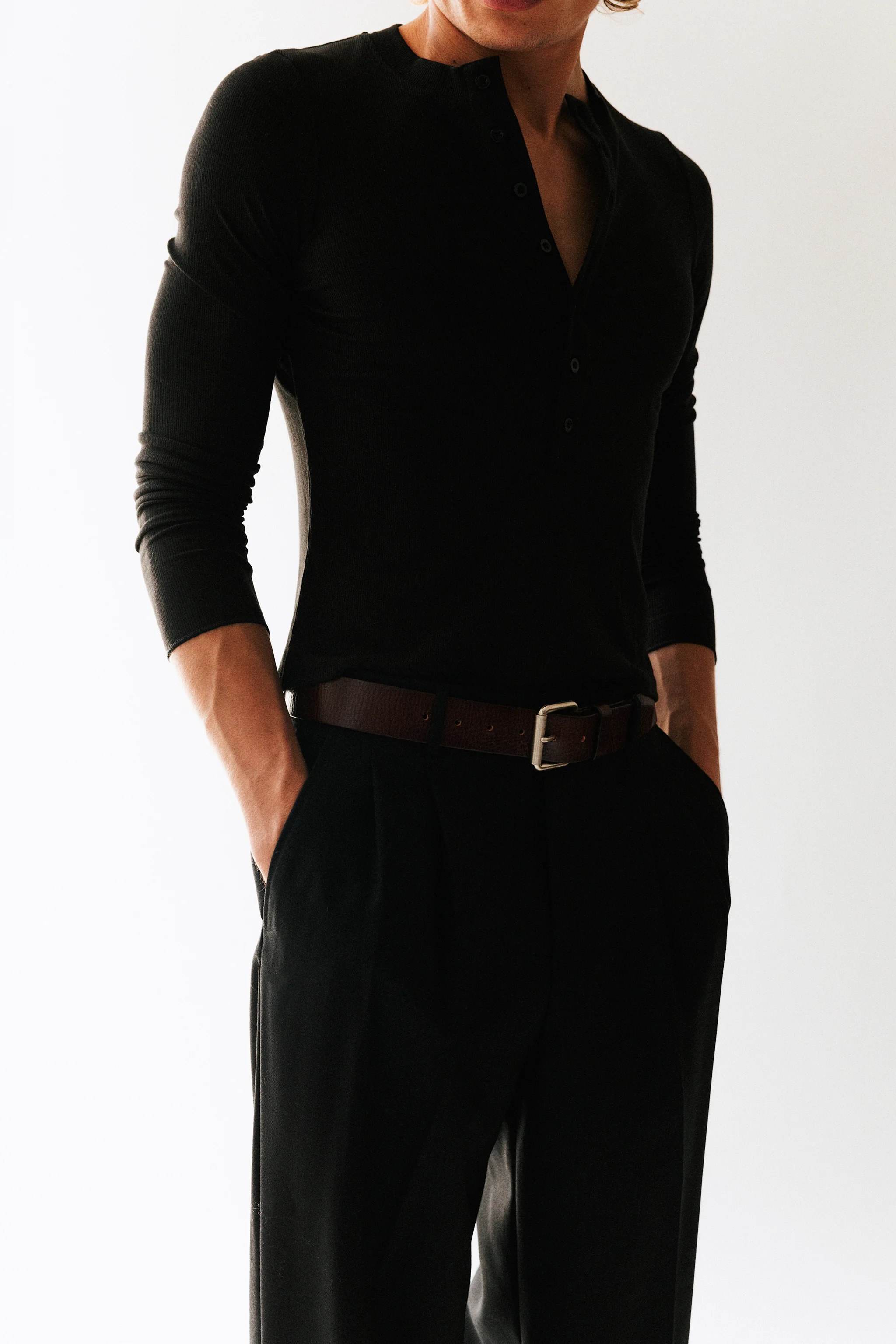 Winona Roller Buckle Leather Belt - Image 6